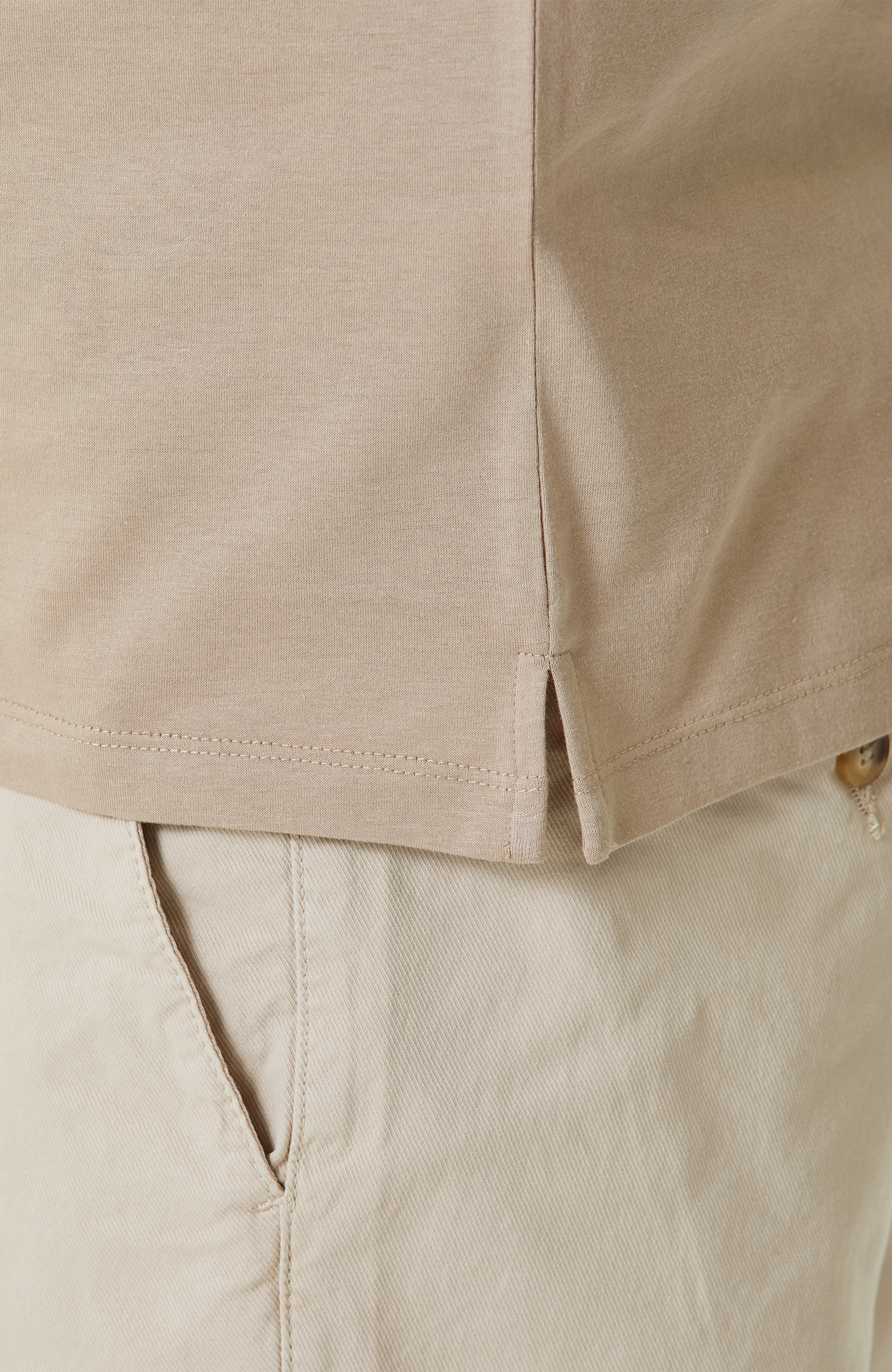 Vizon Polo Yaka Fermuarlı T-Shirt