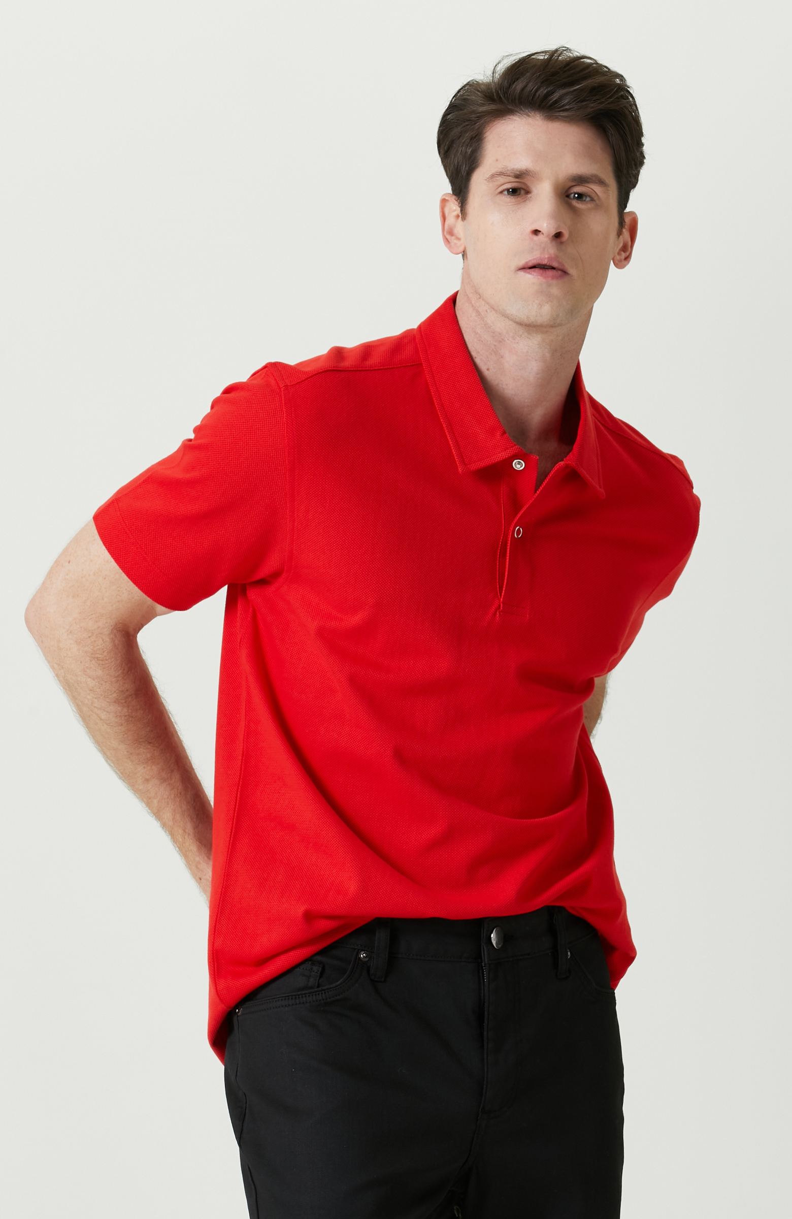 Kırmızı Polo Yaka Tshirt