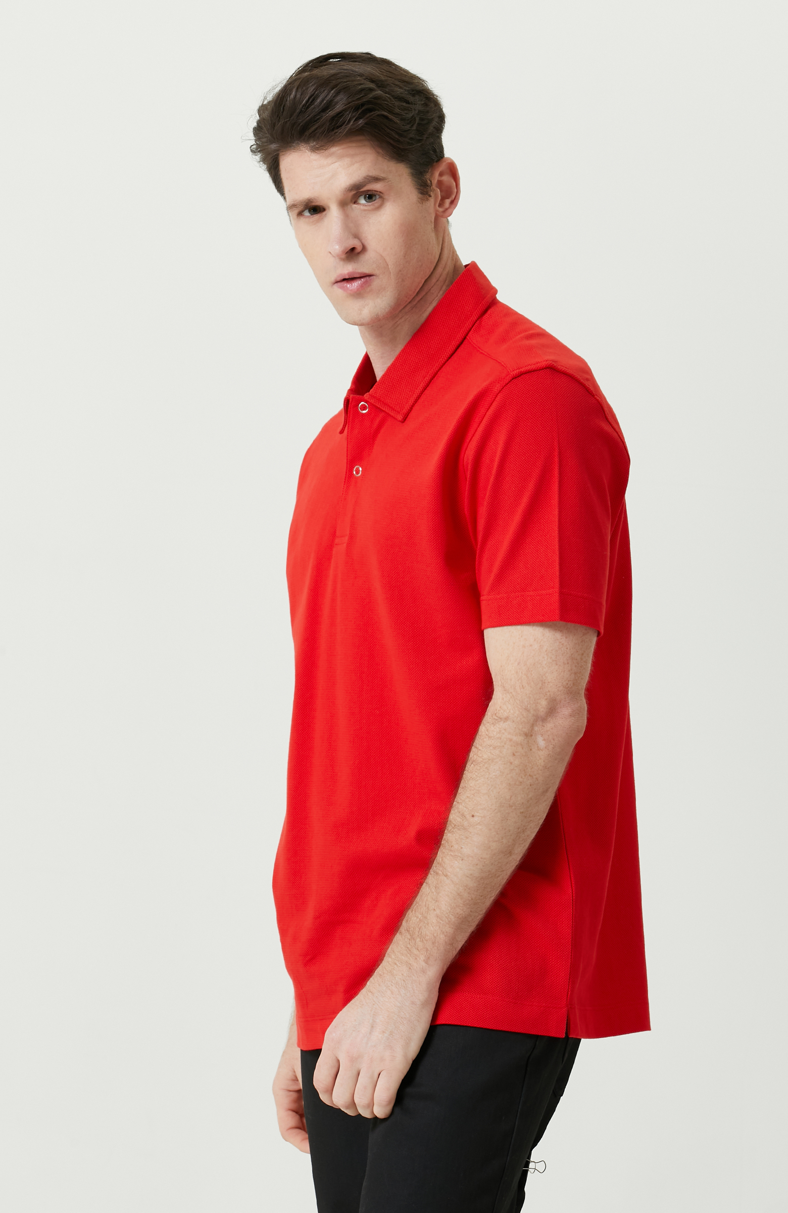 Kırmızı Polo Yaka Tshirt