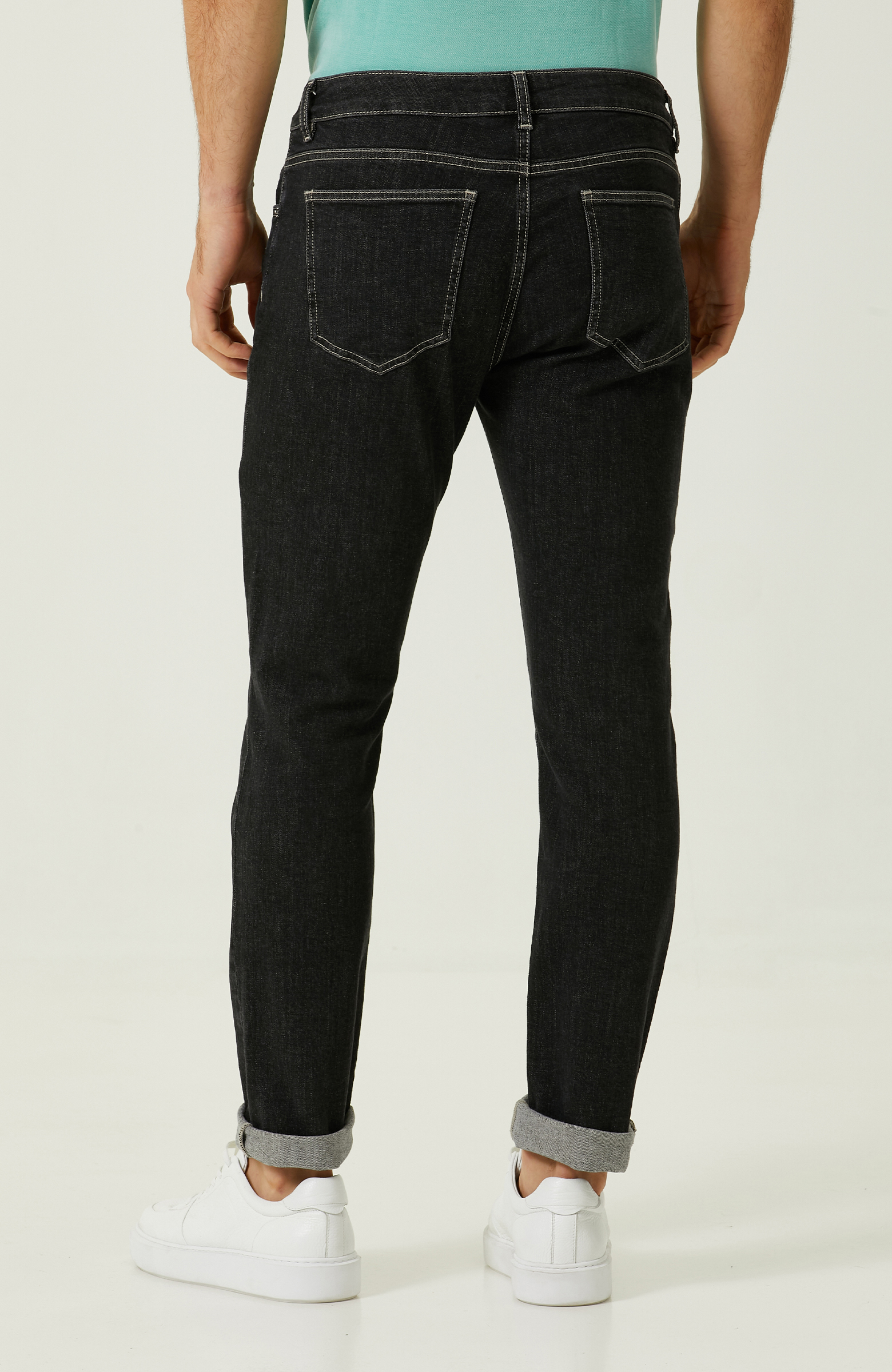 Antrasit 5 Cep Denim Pantolon