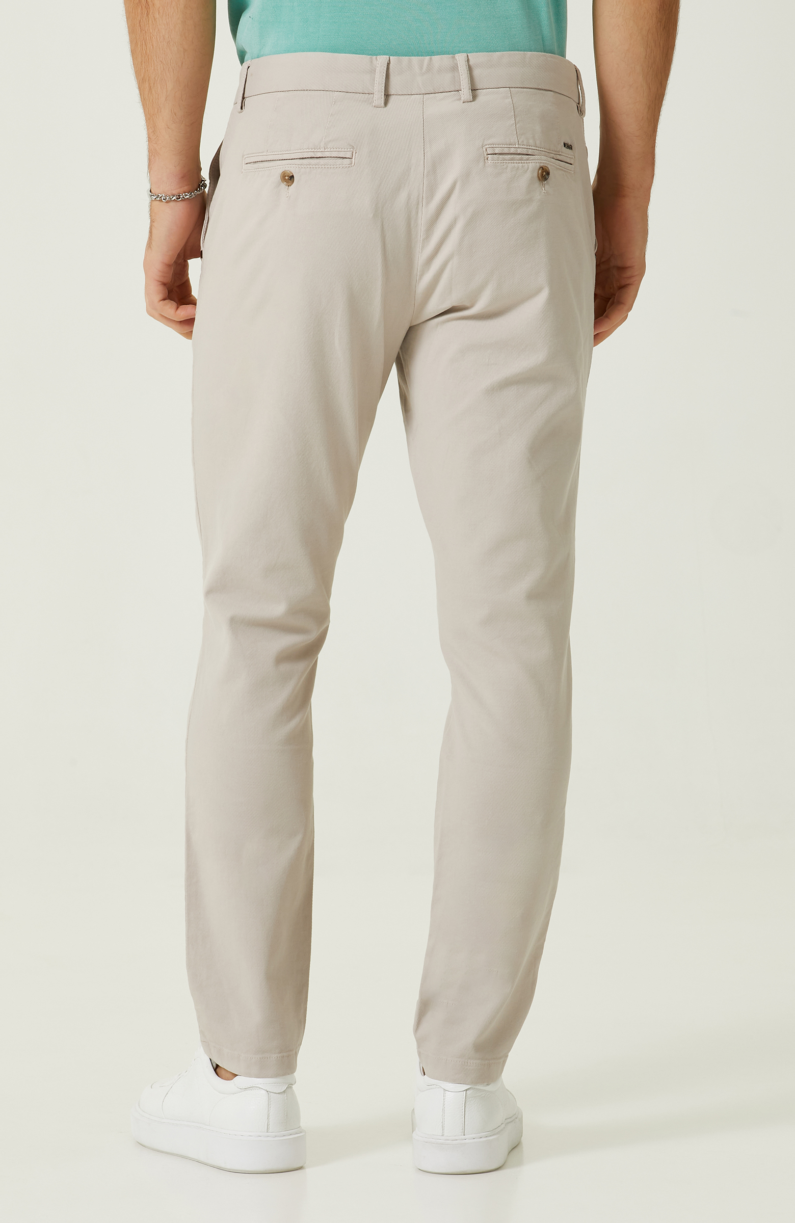 Bej Düz Paça Casual Pantolon