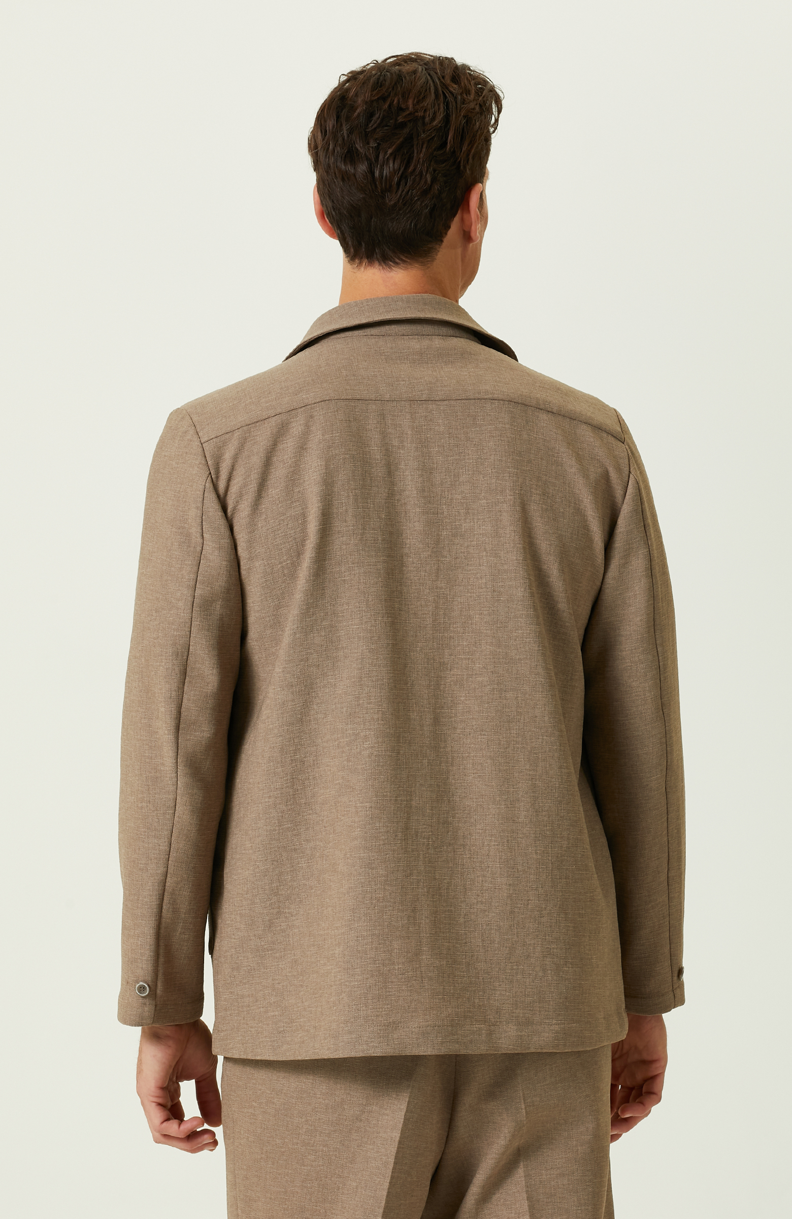 Vizon Jakarlı Blazer Ceket