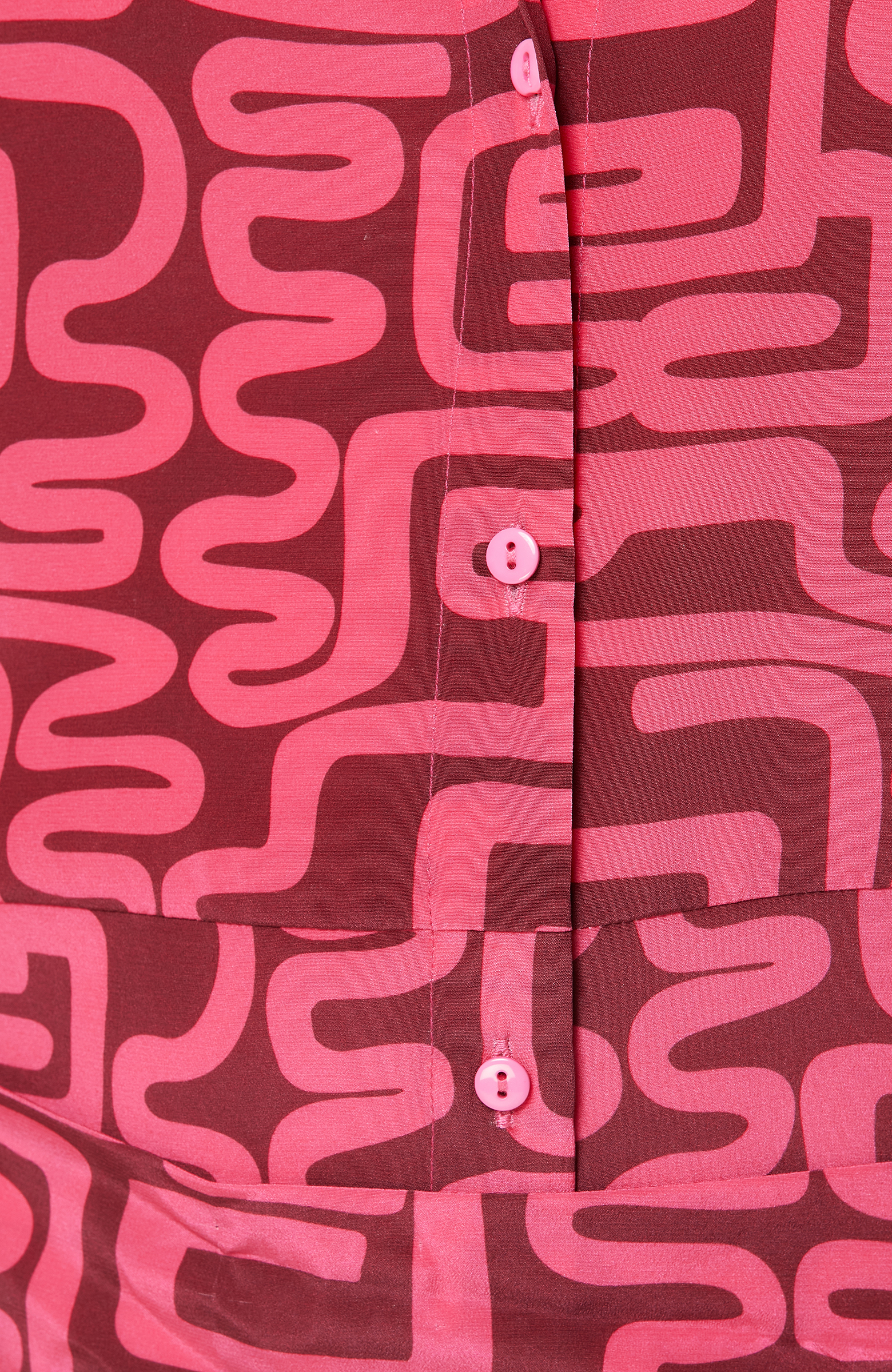 Limited Bordo Uzun Kollu İpek Mini Elbise