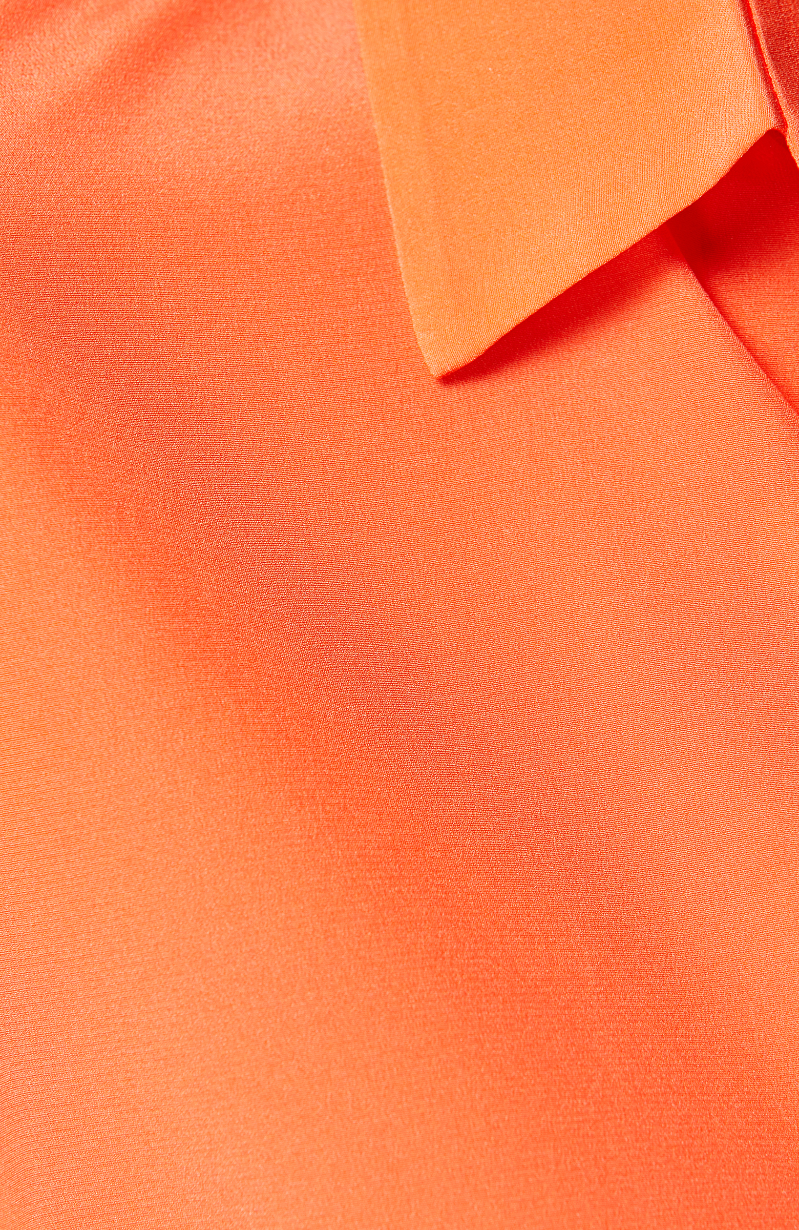 Limited Nar Çiçeği Uzun Kollu İpek Gömlek