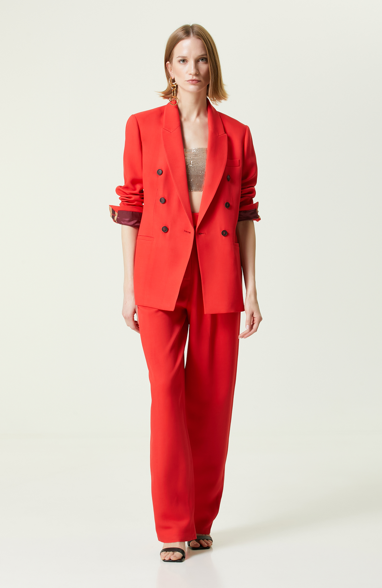 Nar Çiçeği Blazer Ceket
