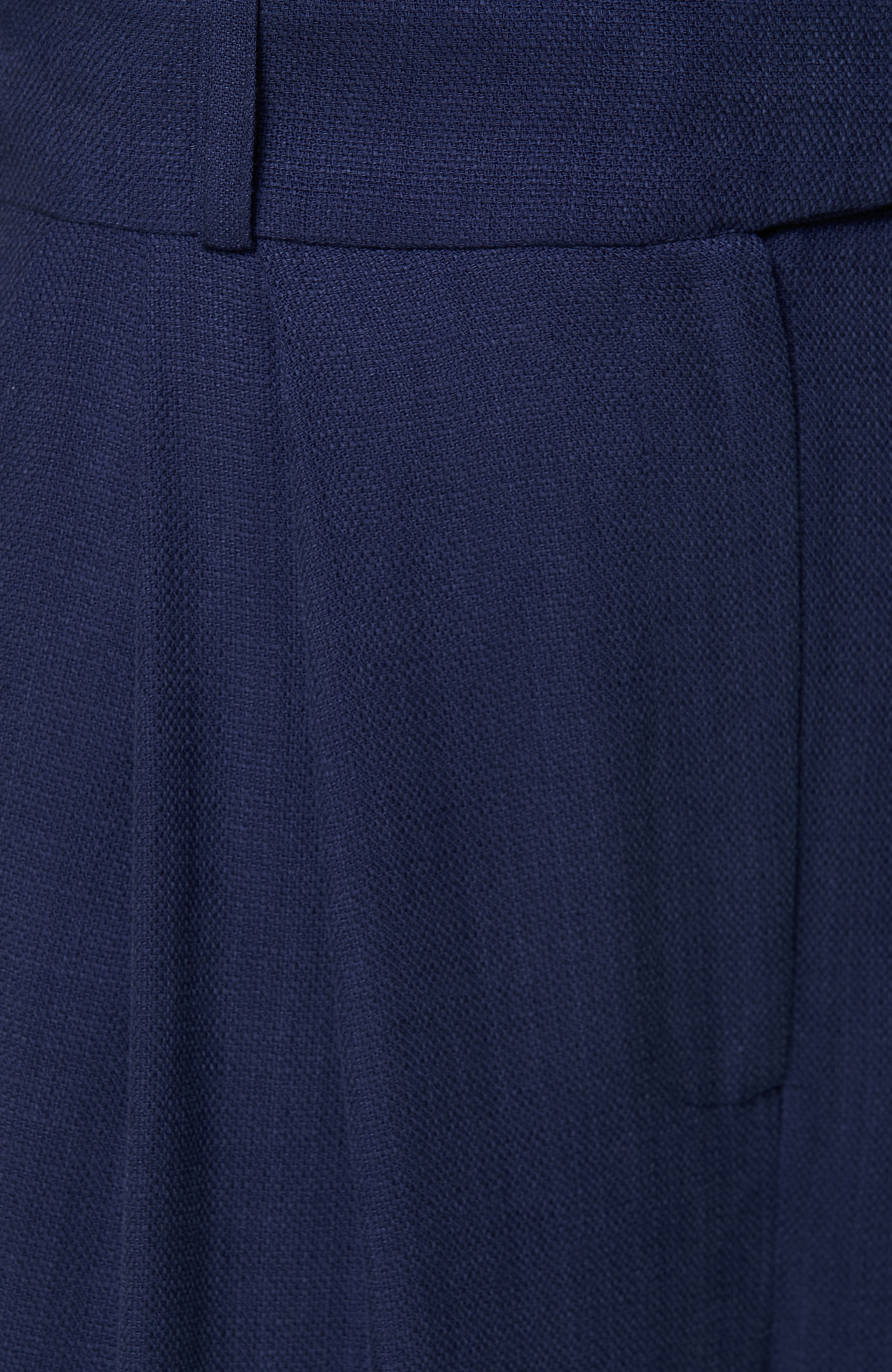 Lacivert Yüksek Bel Bol Paça Pantolon