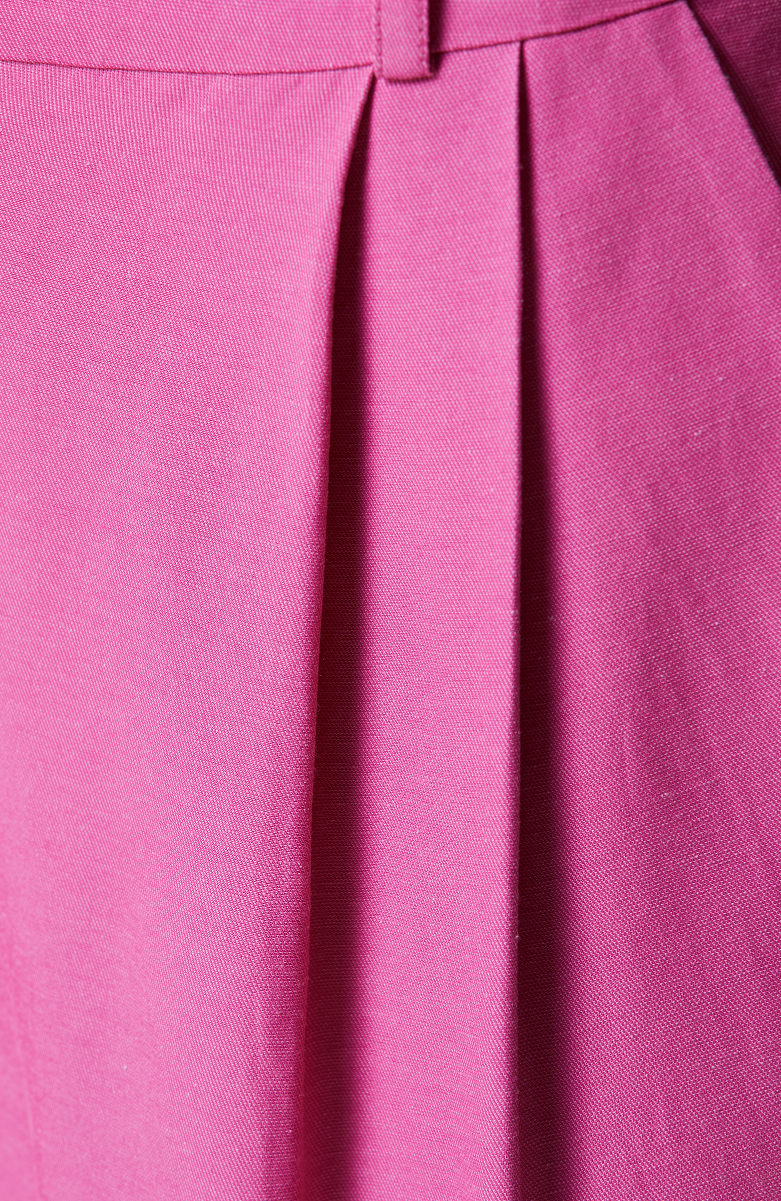 Fuşya Yüksek Bel Bol Paça Pantolon