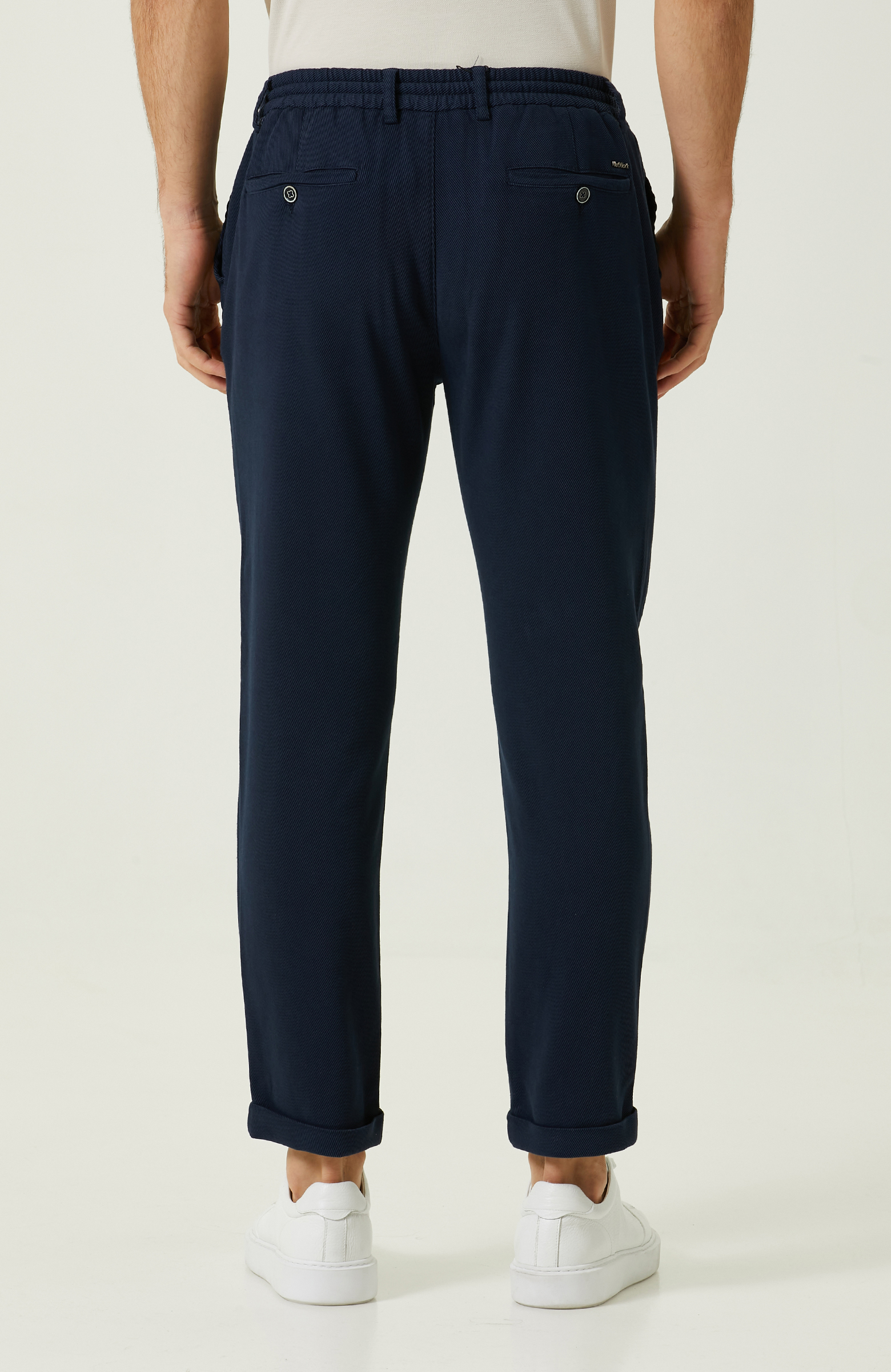 Lacivert Bağcıklı Pantolon