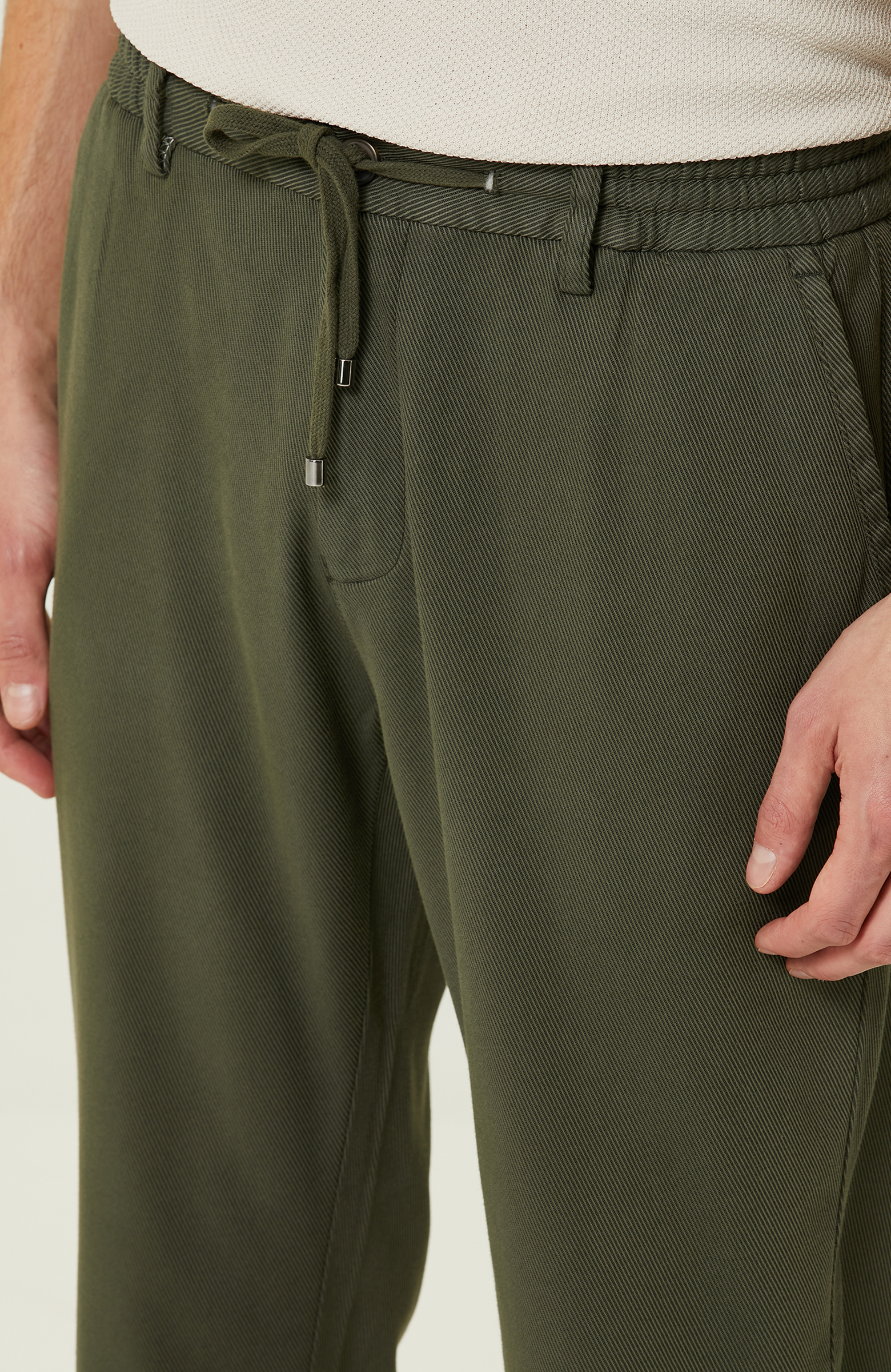 Haki Duble Paça Pantolon