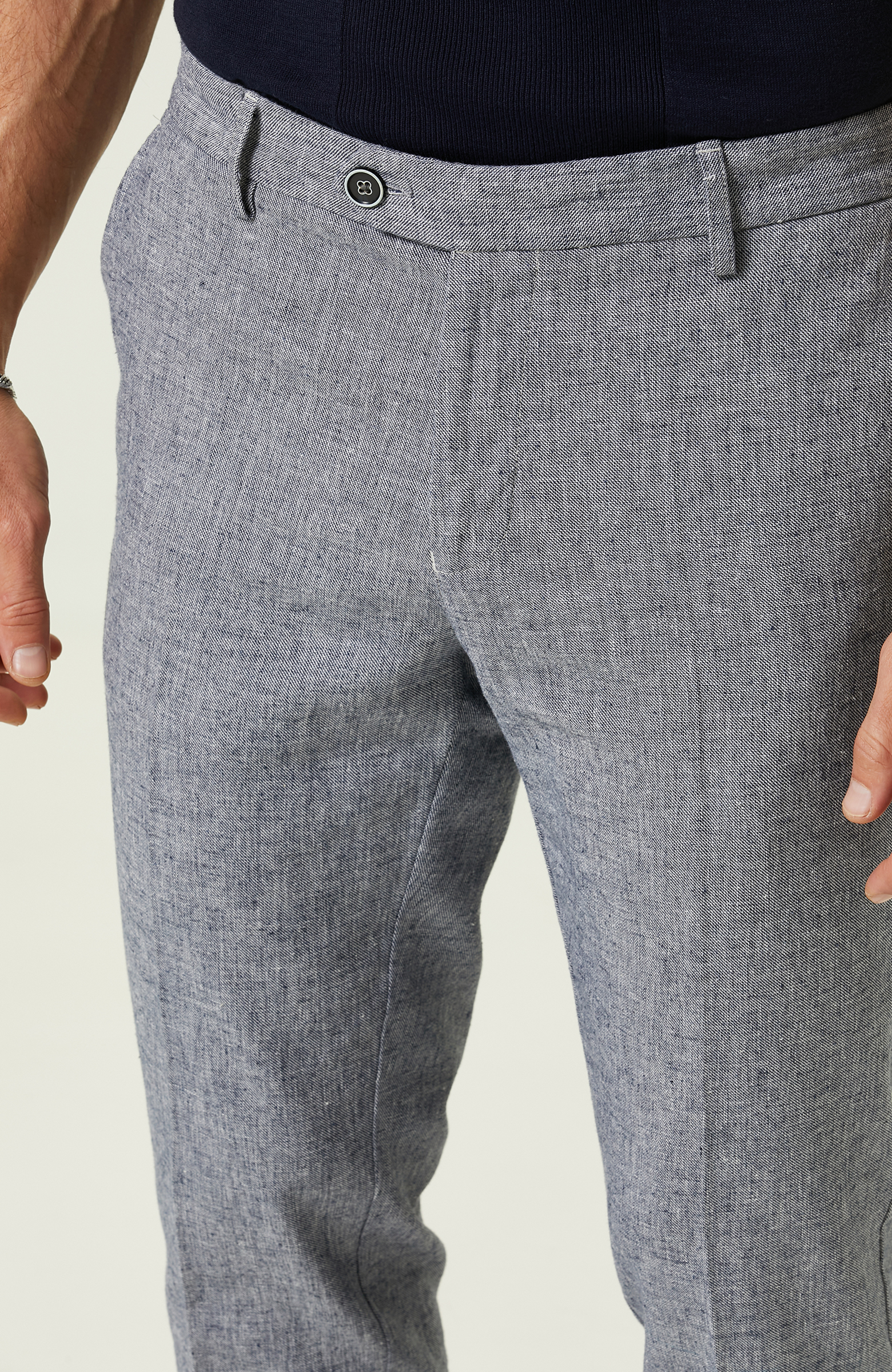 Lacivert Duble Paça Pantolon