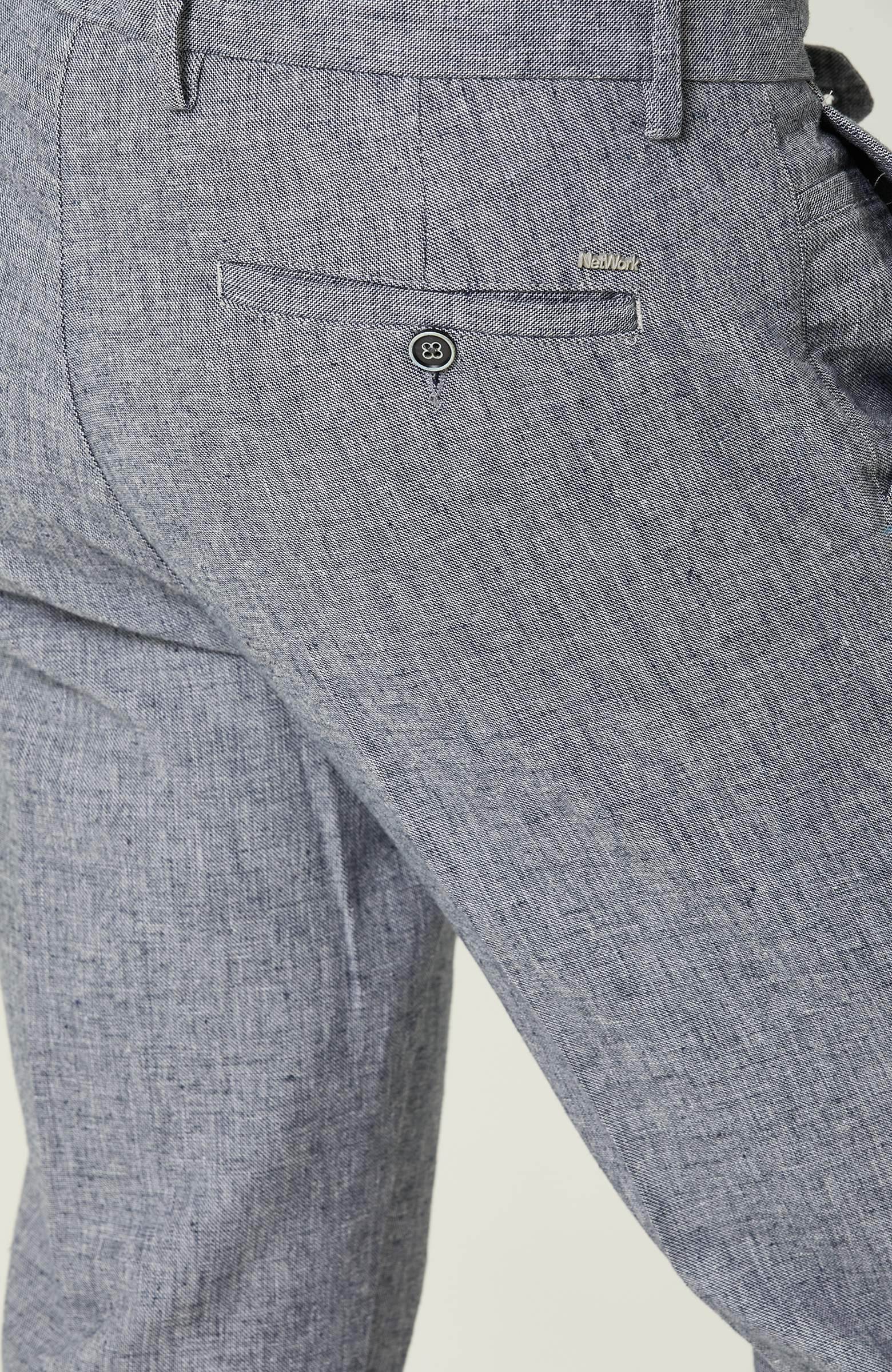 Lacivert Duble Paça Pantolon