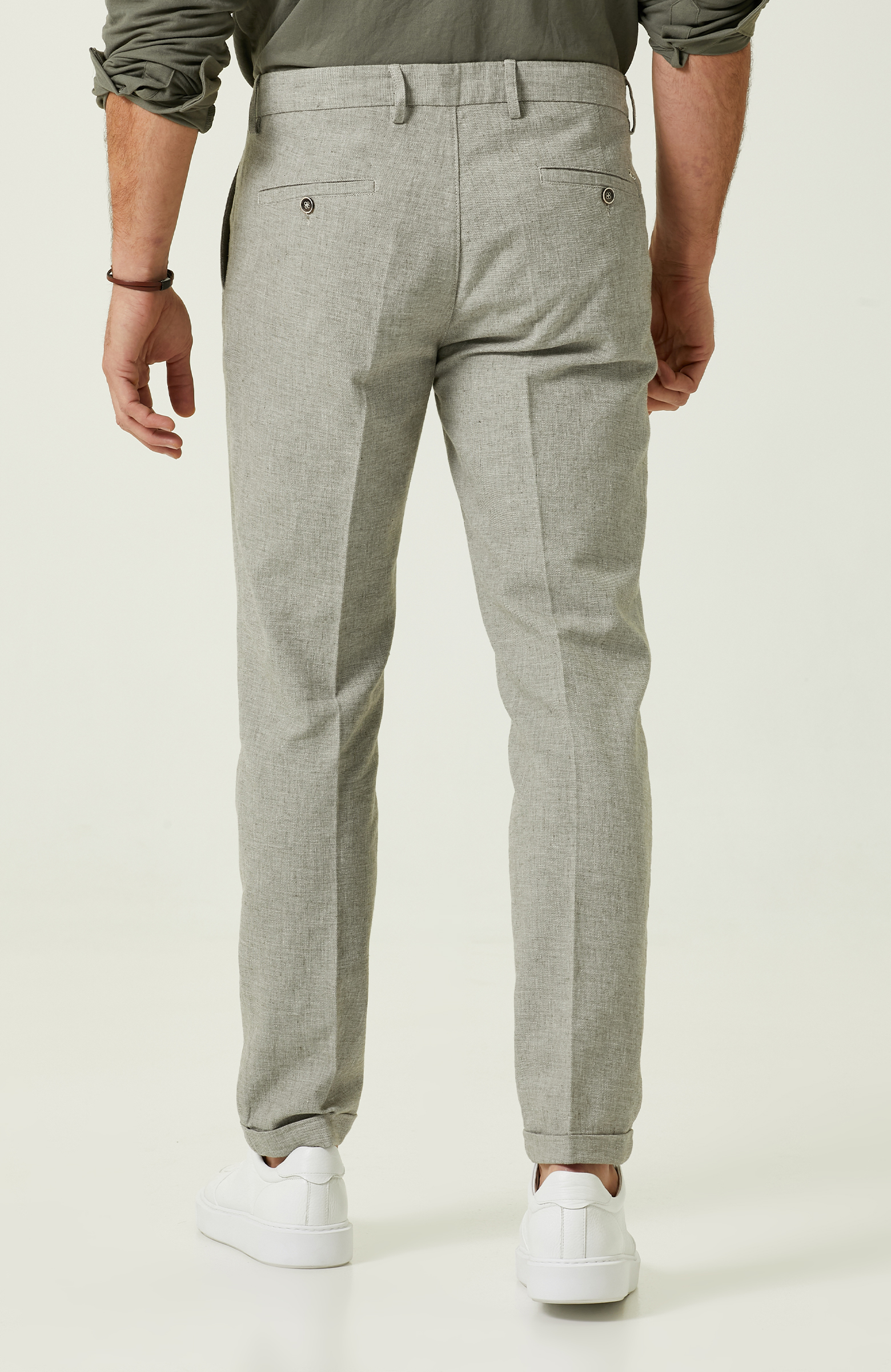 Haki Duble Paça Pantolon