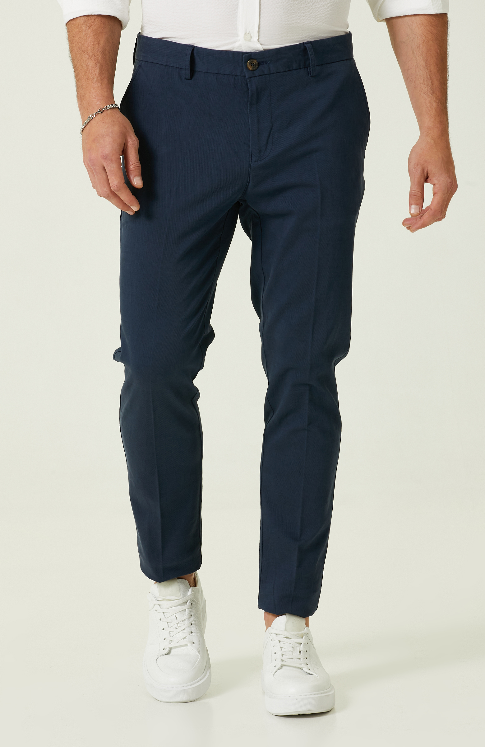 Lacivert Düz Paça Pantolon