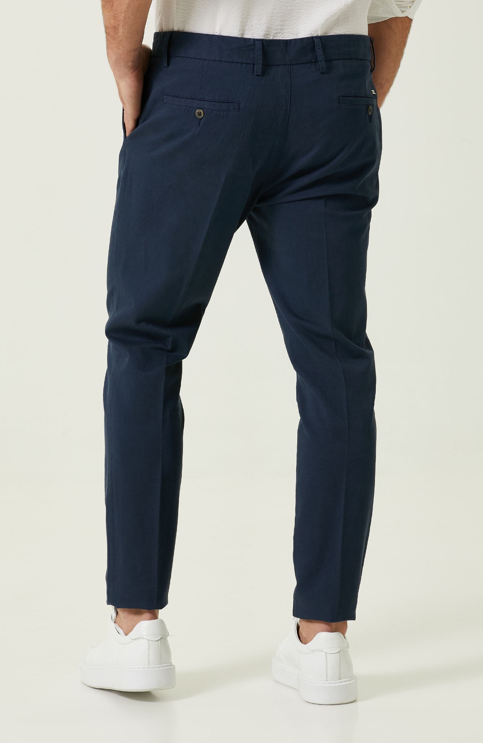 Lacivert Düz Paça Pantolon