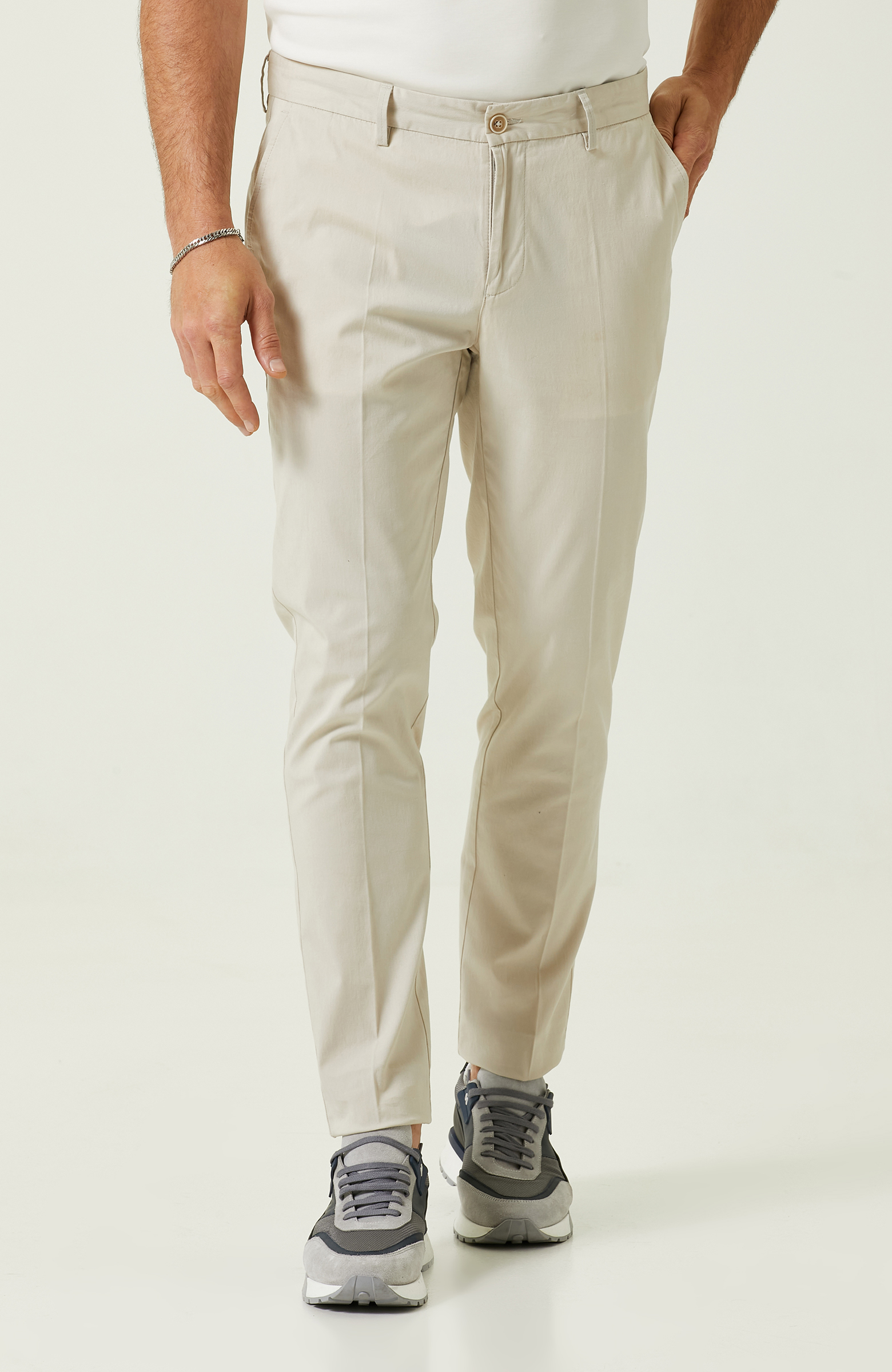 Taş Rengi Düz Paça Pantolon