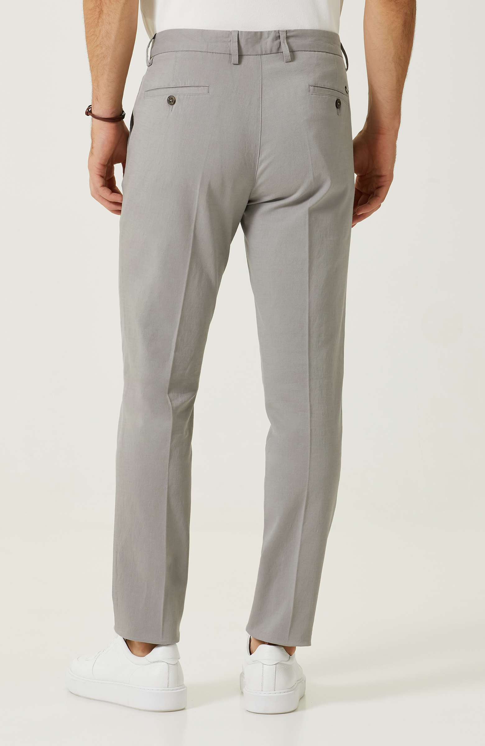 Gri Düz Paça Pantolon