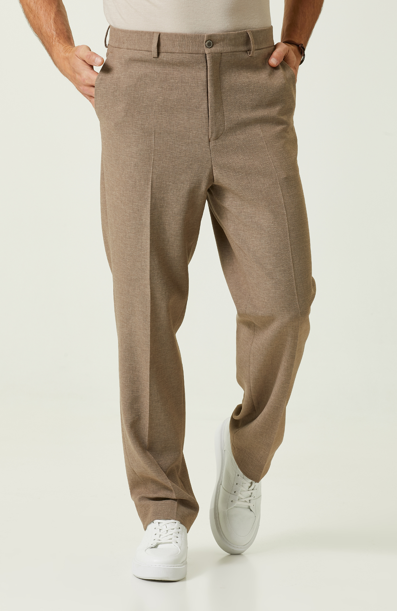 Vizon Jakarlı Bol Paça Pantolon