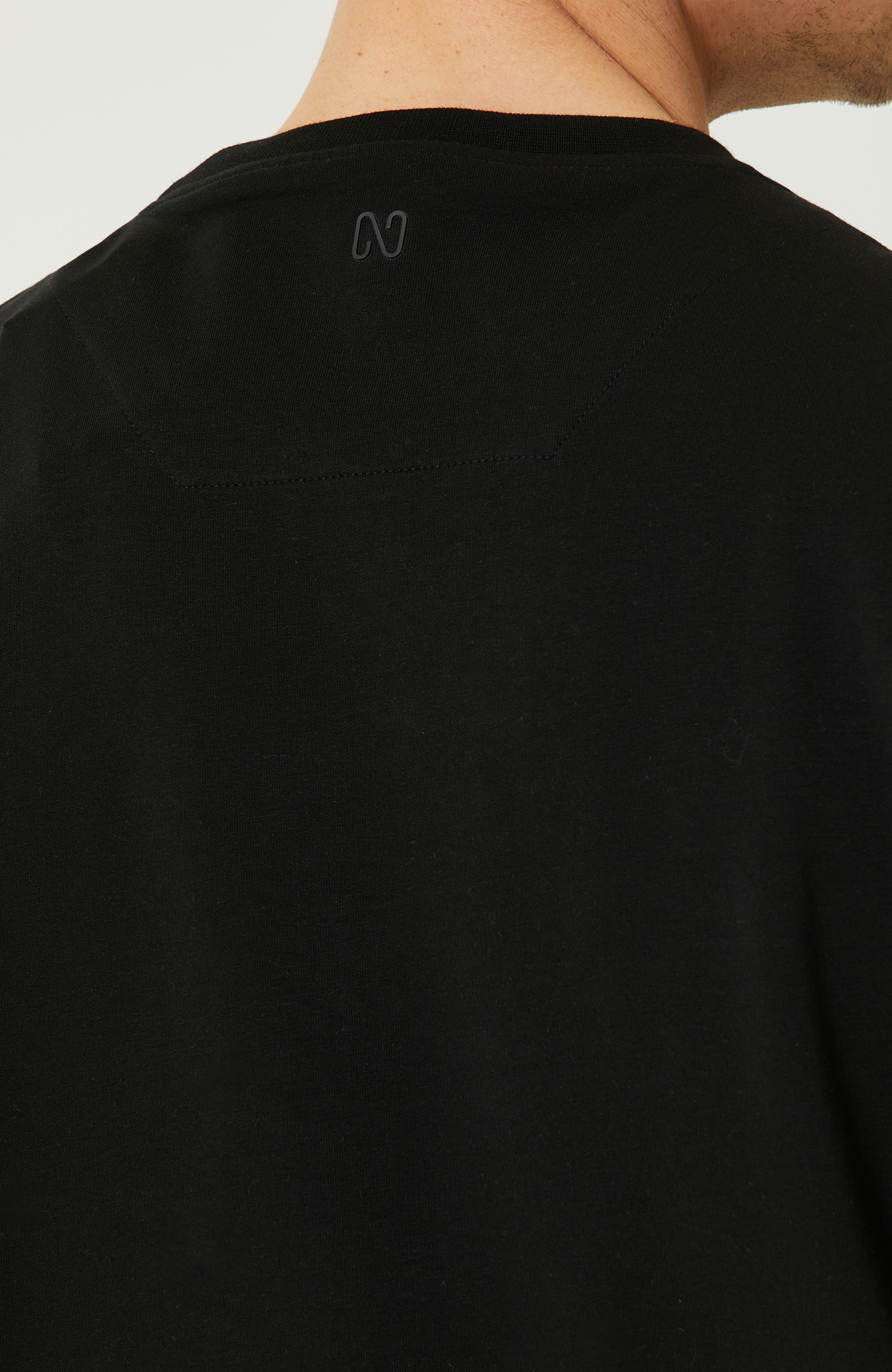 N-Tech Siyah Bisiklet Yaka Sweatshirt