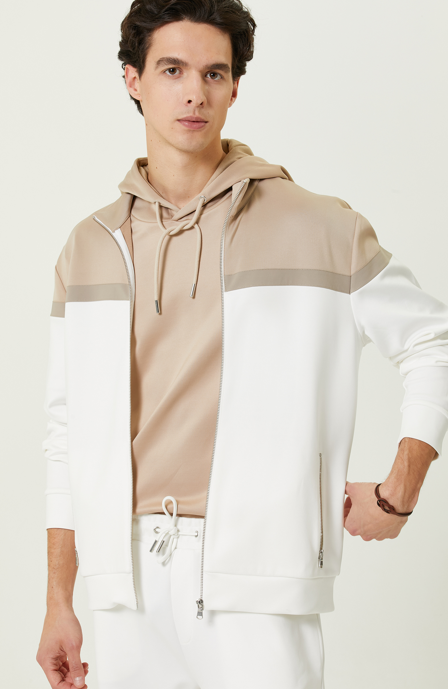 N-Tech Camel Dik Yaka  Sweatshirt