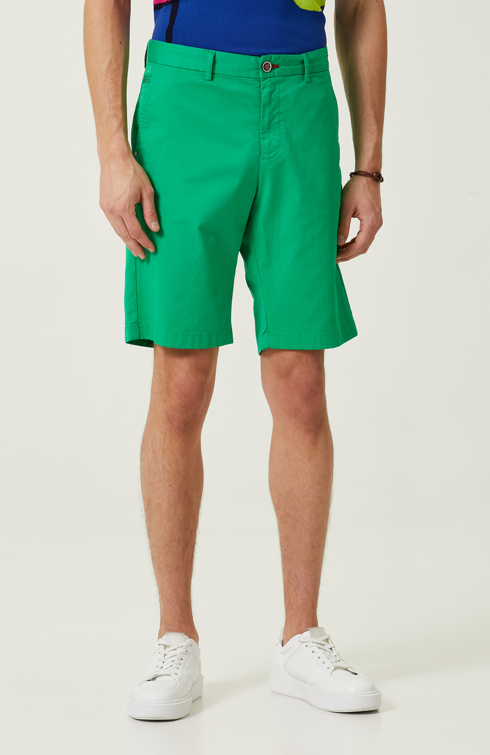 Yeşil Duble Paça Şort