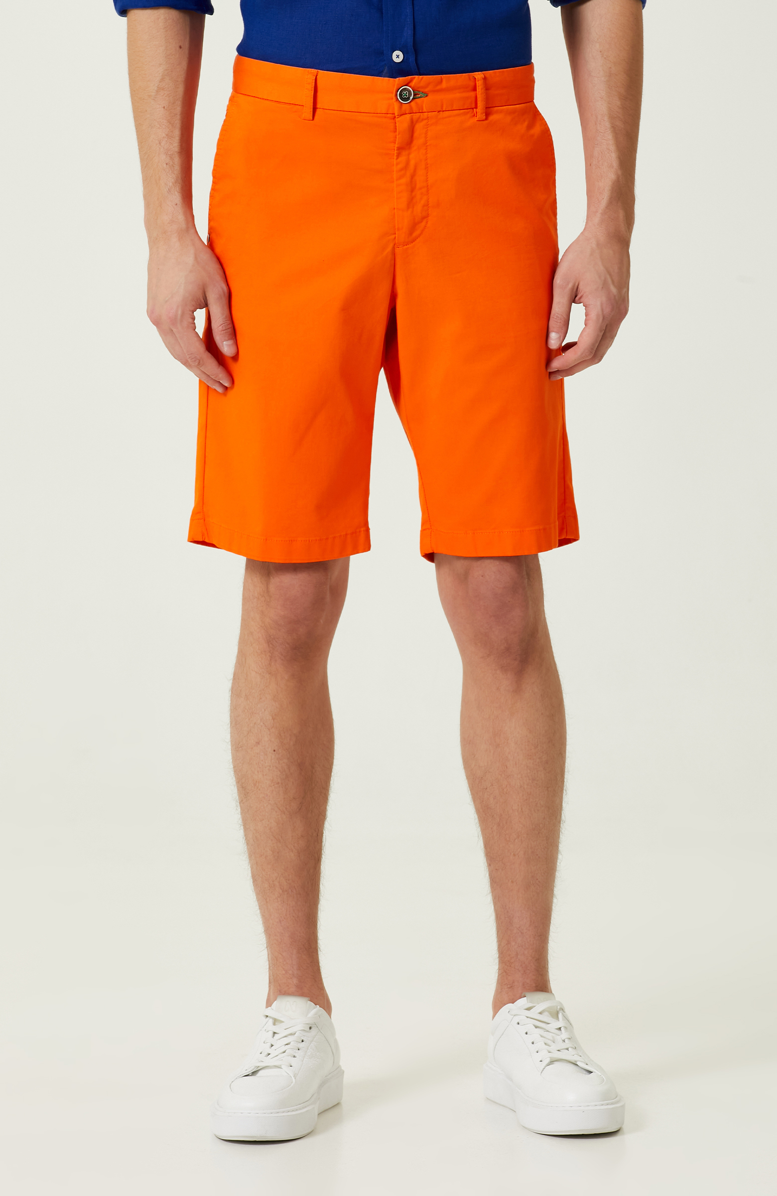 Turuncu Duble Paça Şort