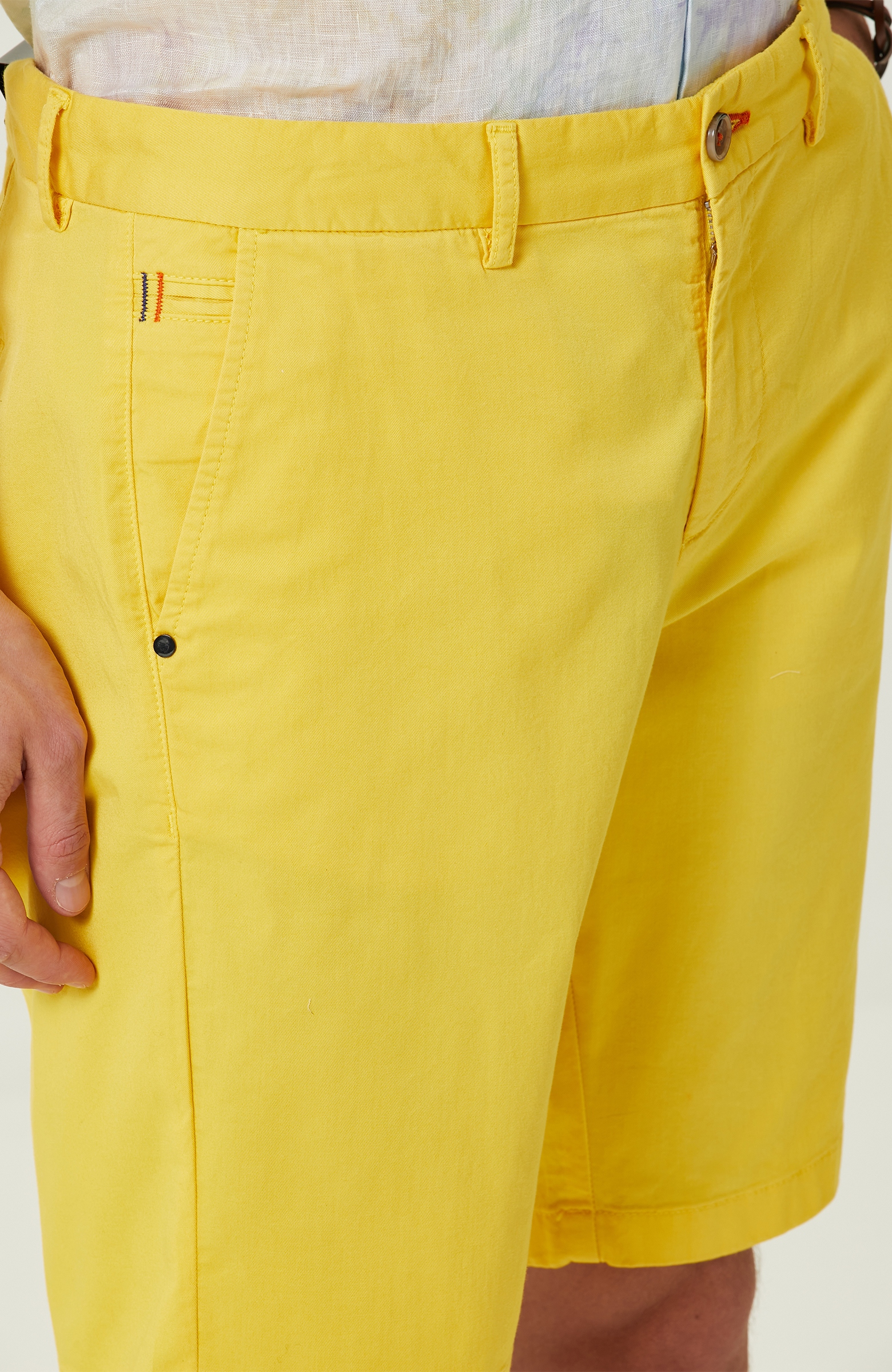 Sarı Duble Paça Şort