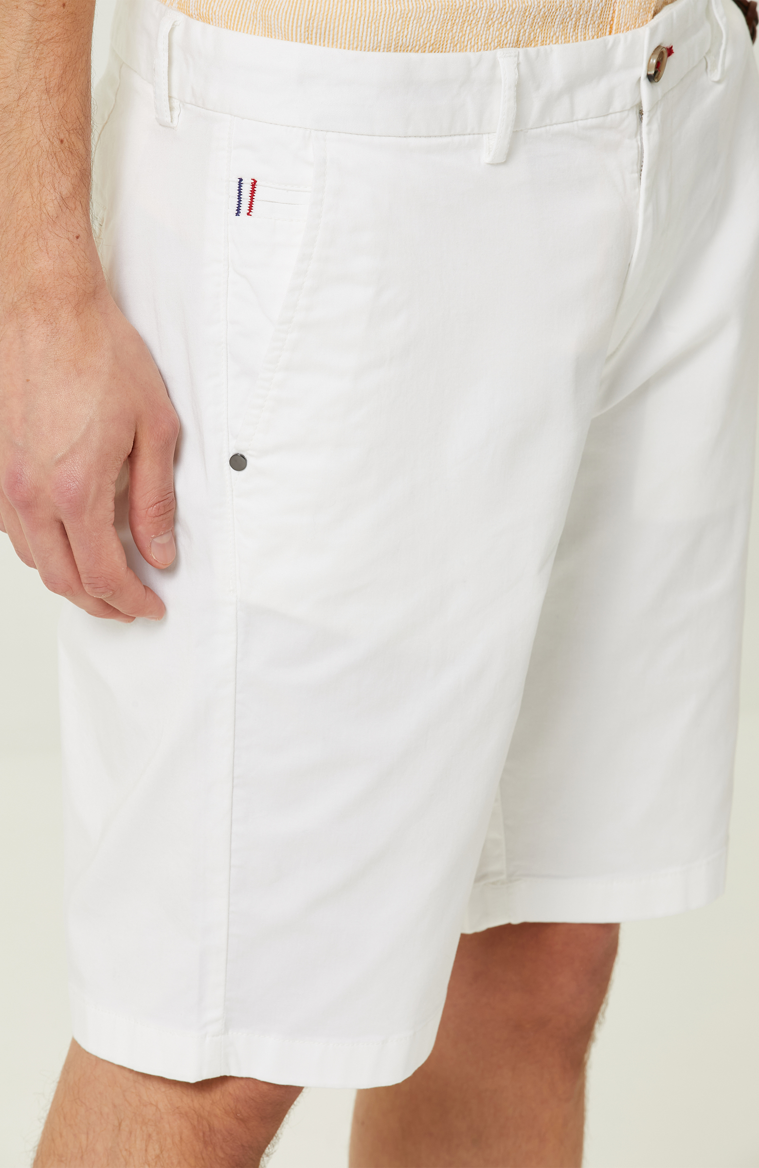 Beyaz Duble Paça Şort