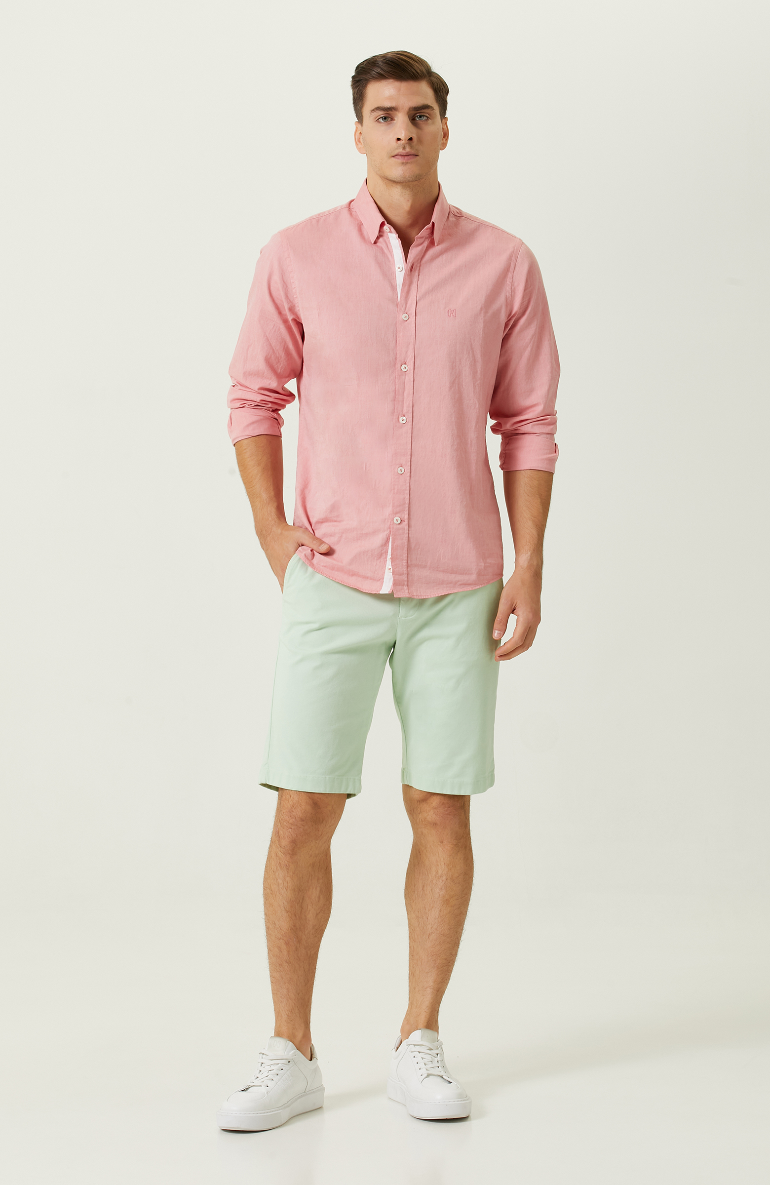 Mint Duble Paça Şort