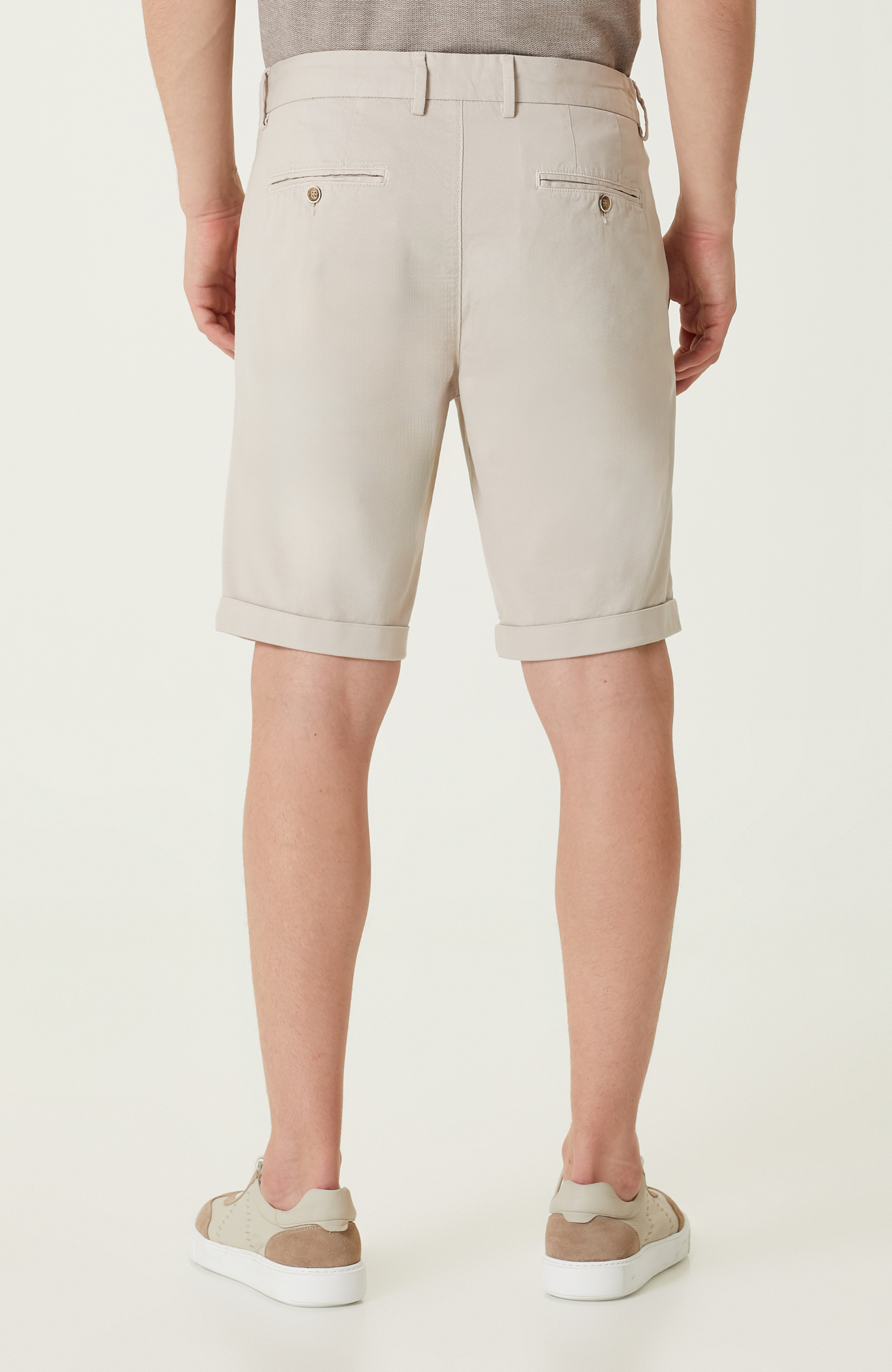 Taş Rengi Duble Paça Şort