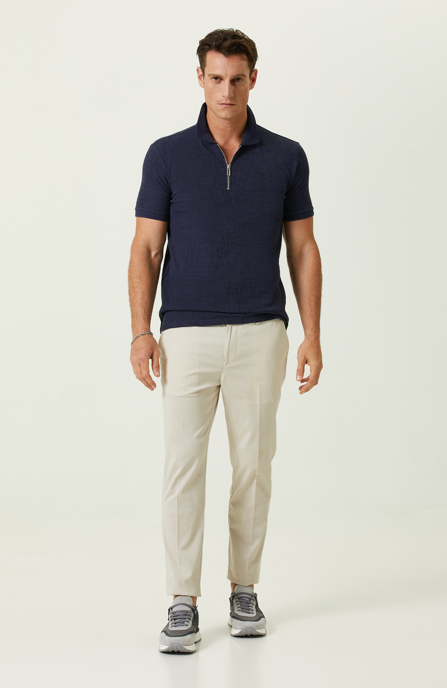 Lacivert Polo Yaka T-Shirt