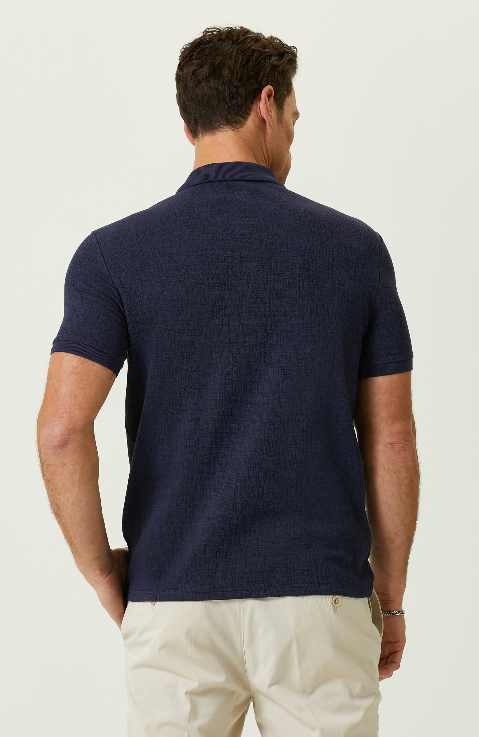 Lacivert Polo Yaka T-Shirt