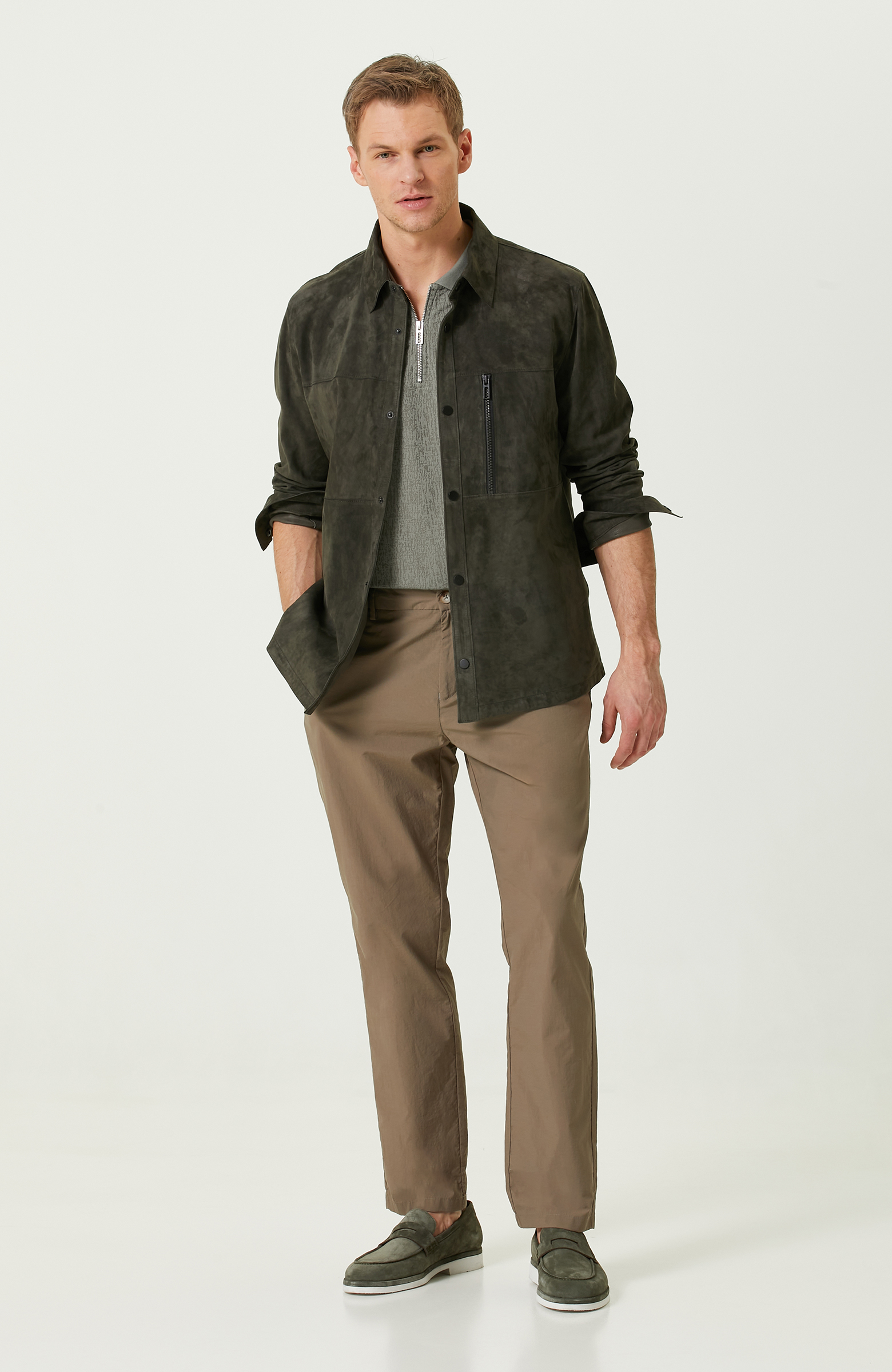 Haki Polo Yaka T-shirt