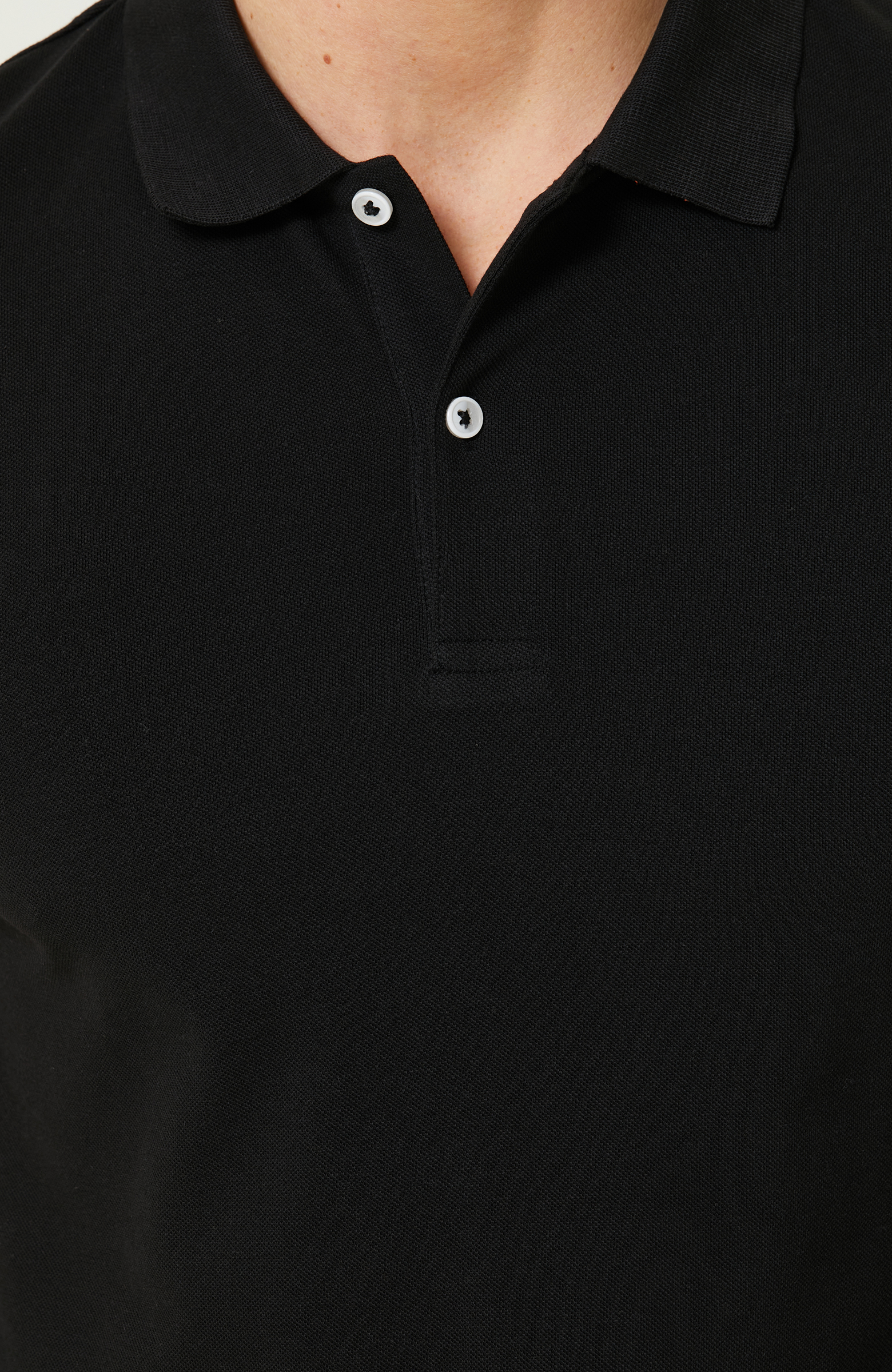 Siyah Kısa Kollu Polo Yaka T-shirt