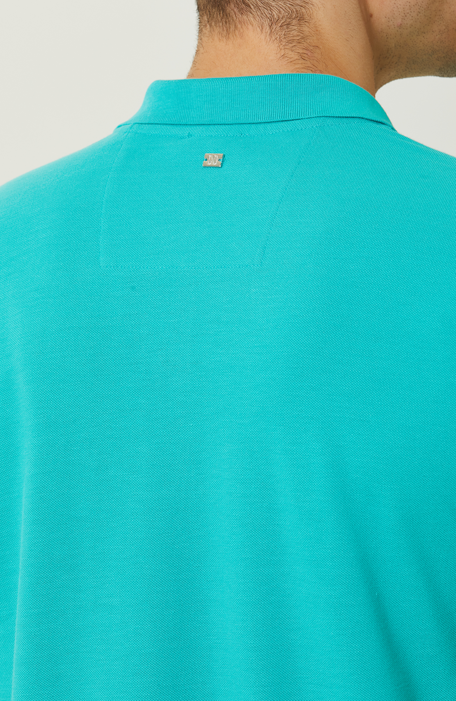 Mint Yeşili Polo Yaka Pamuklu T-Shirt