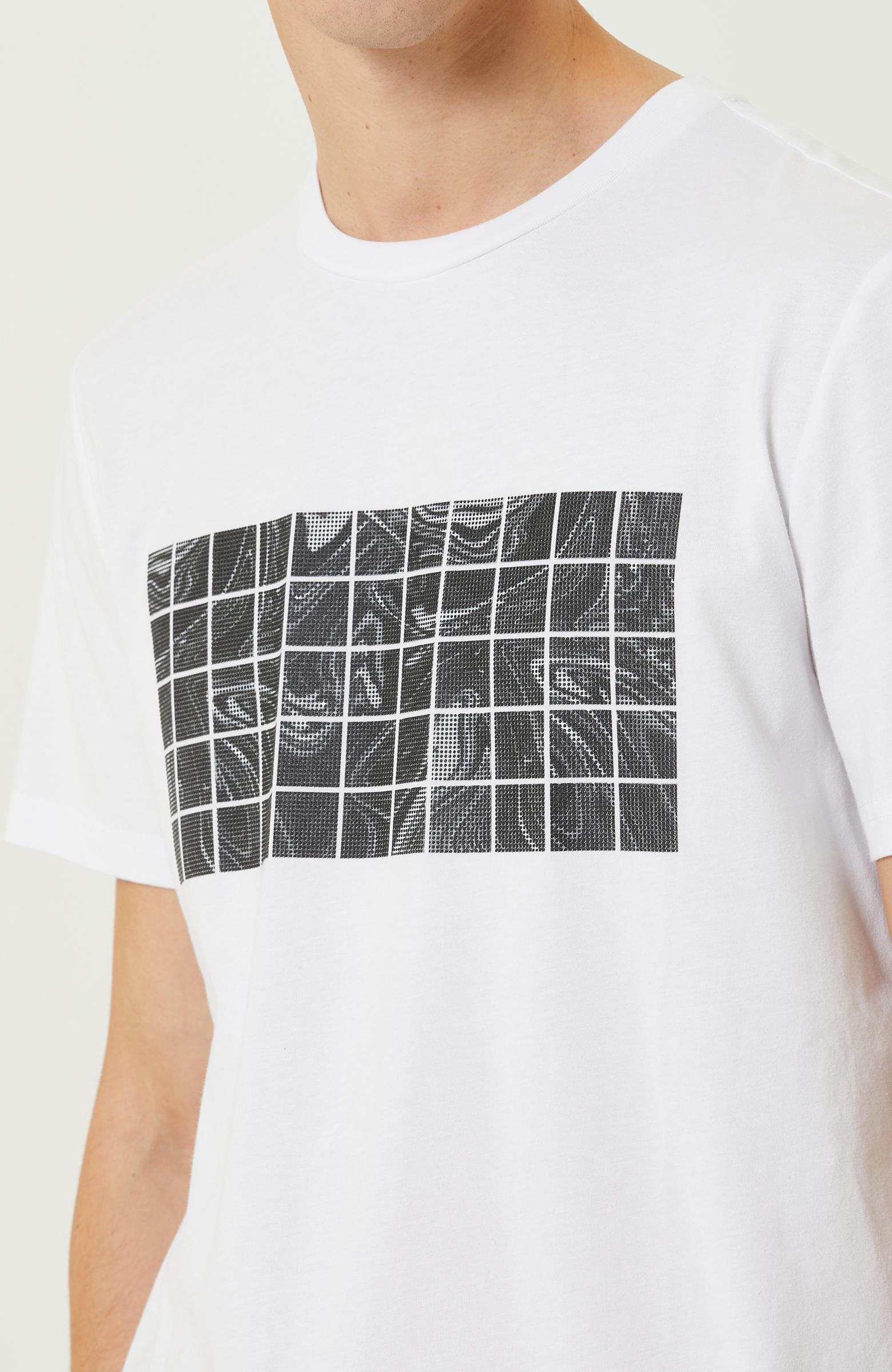 Beyaz Baskılı %100 Pamuklu  T-shirt