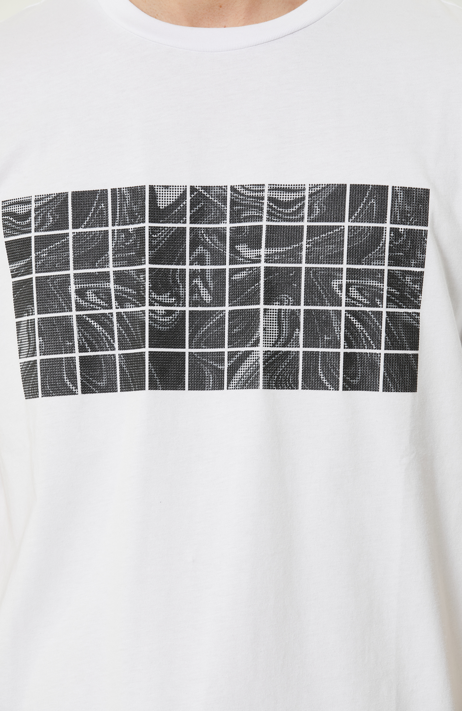 Beyaz Baskılı %100 Pamuklu  T-shirt