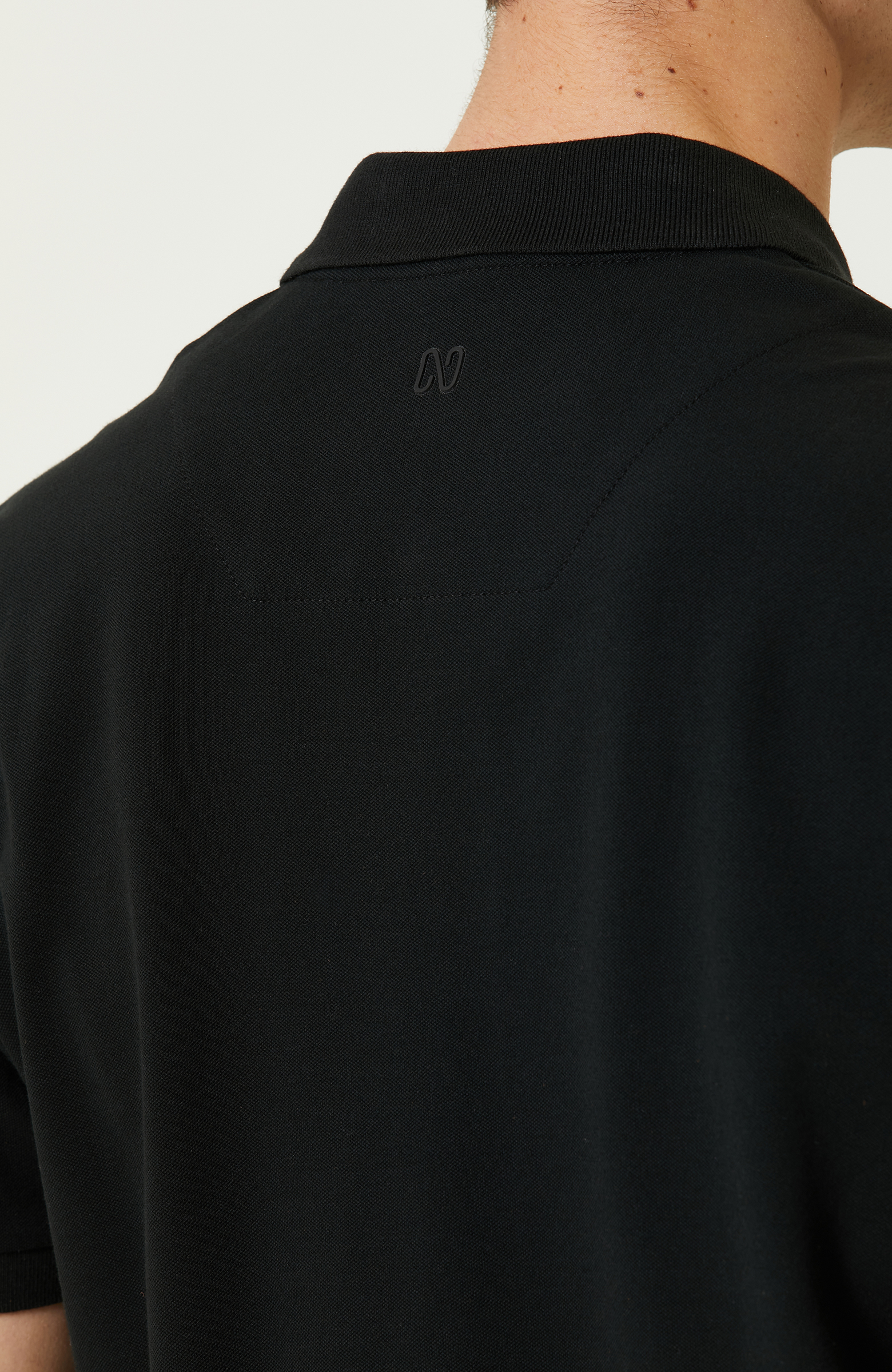 Siyah Polo Yaka T-Shirt