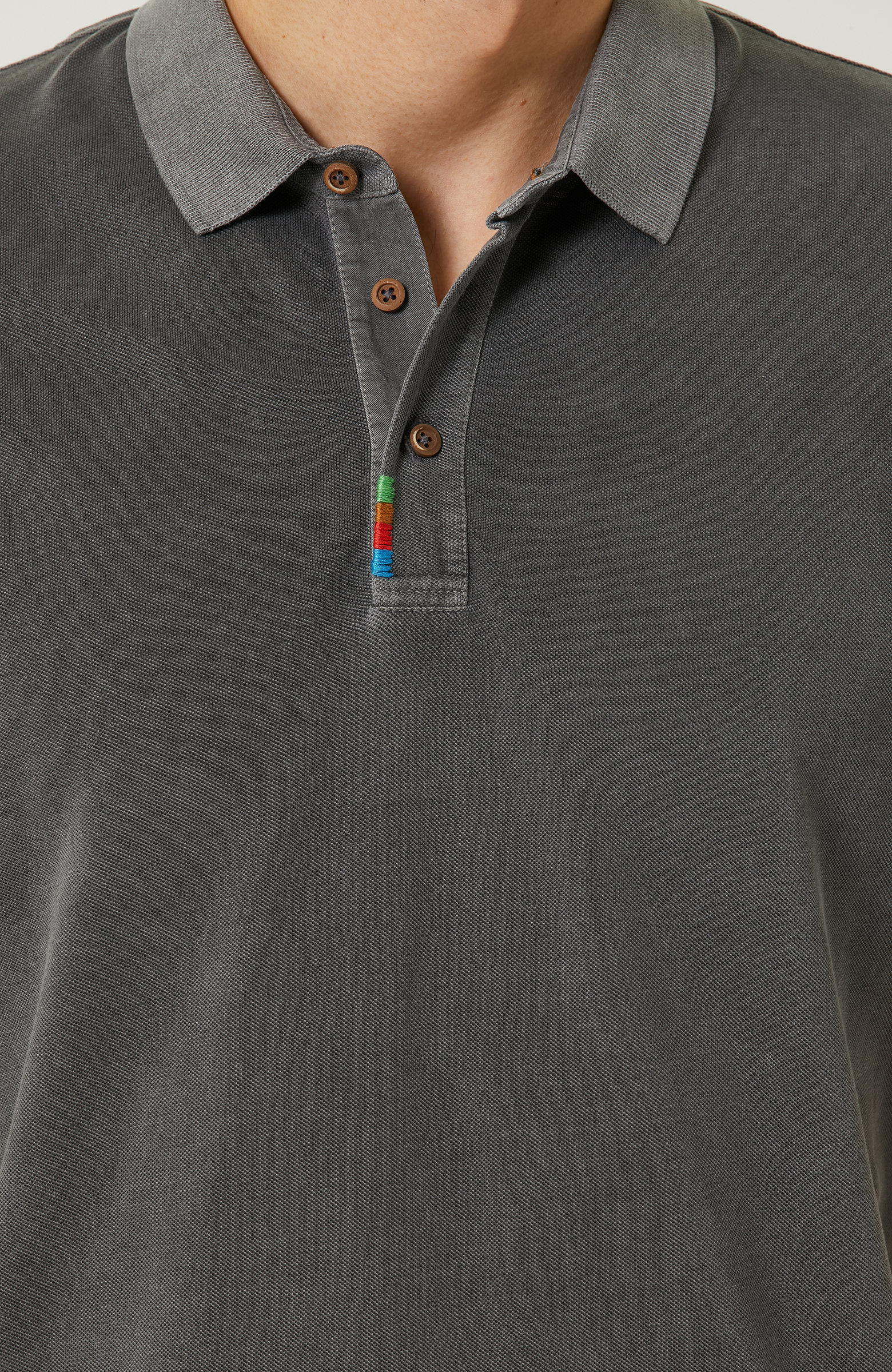 Antrasit Polo Yaka T-Shirt