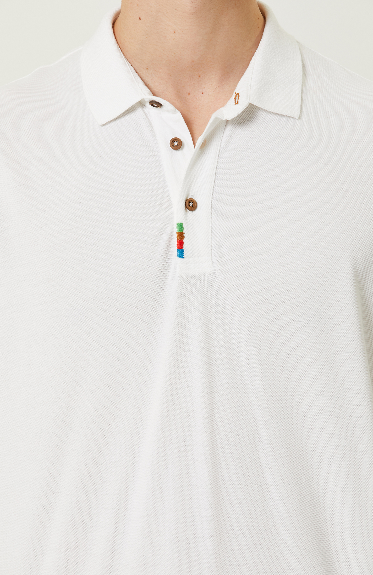 Beyaz Polo Yaka T-Shirt