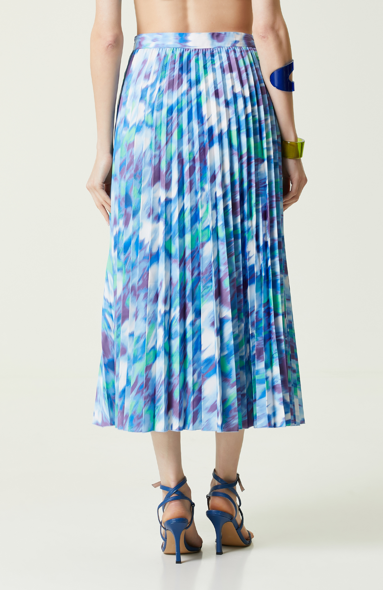 Mavi Desenli Mid Boy Etek