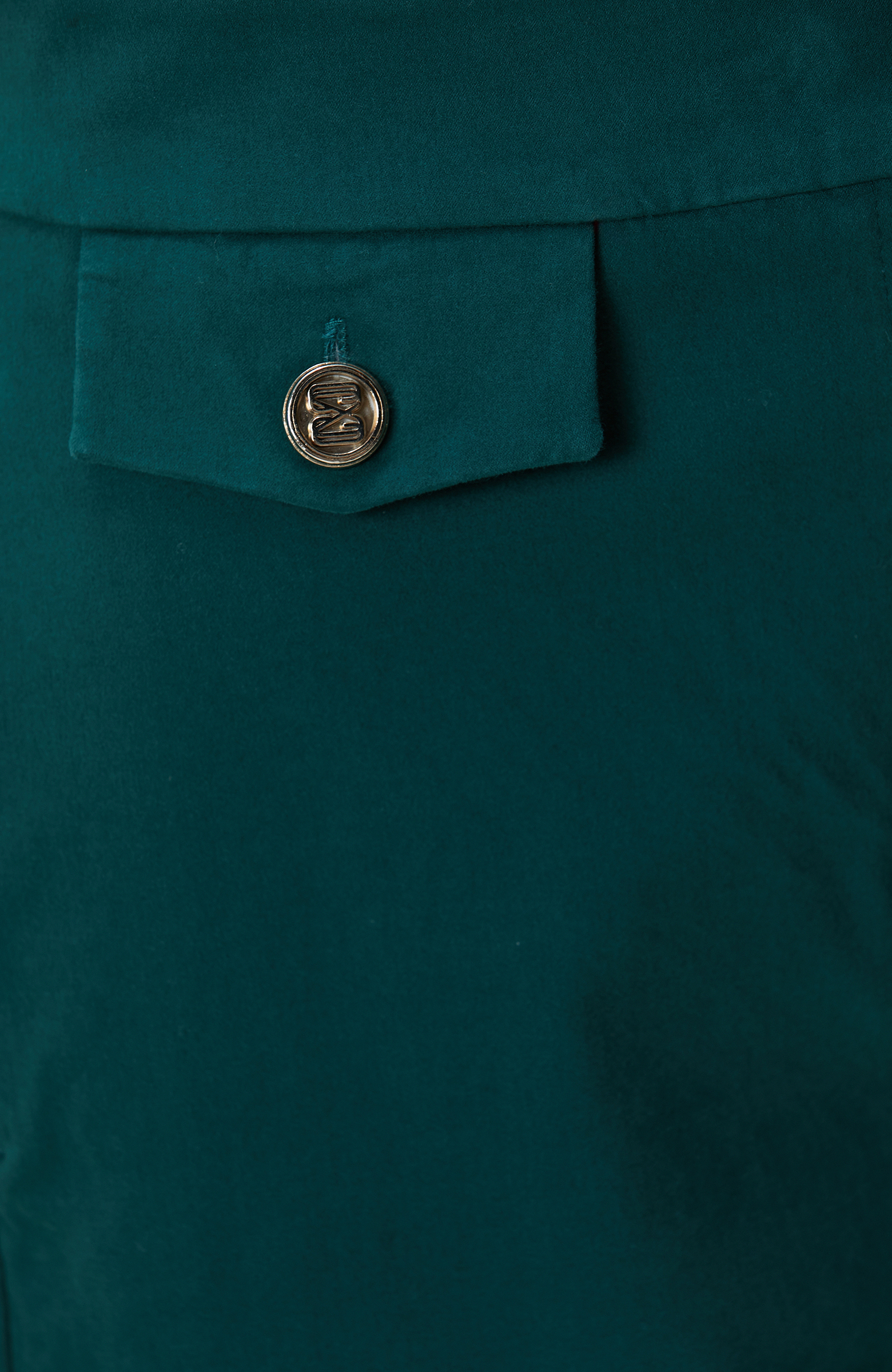 Yeşil Yüksek Bel Dar Paça Pantolon