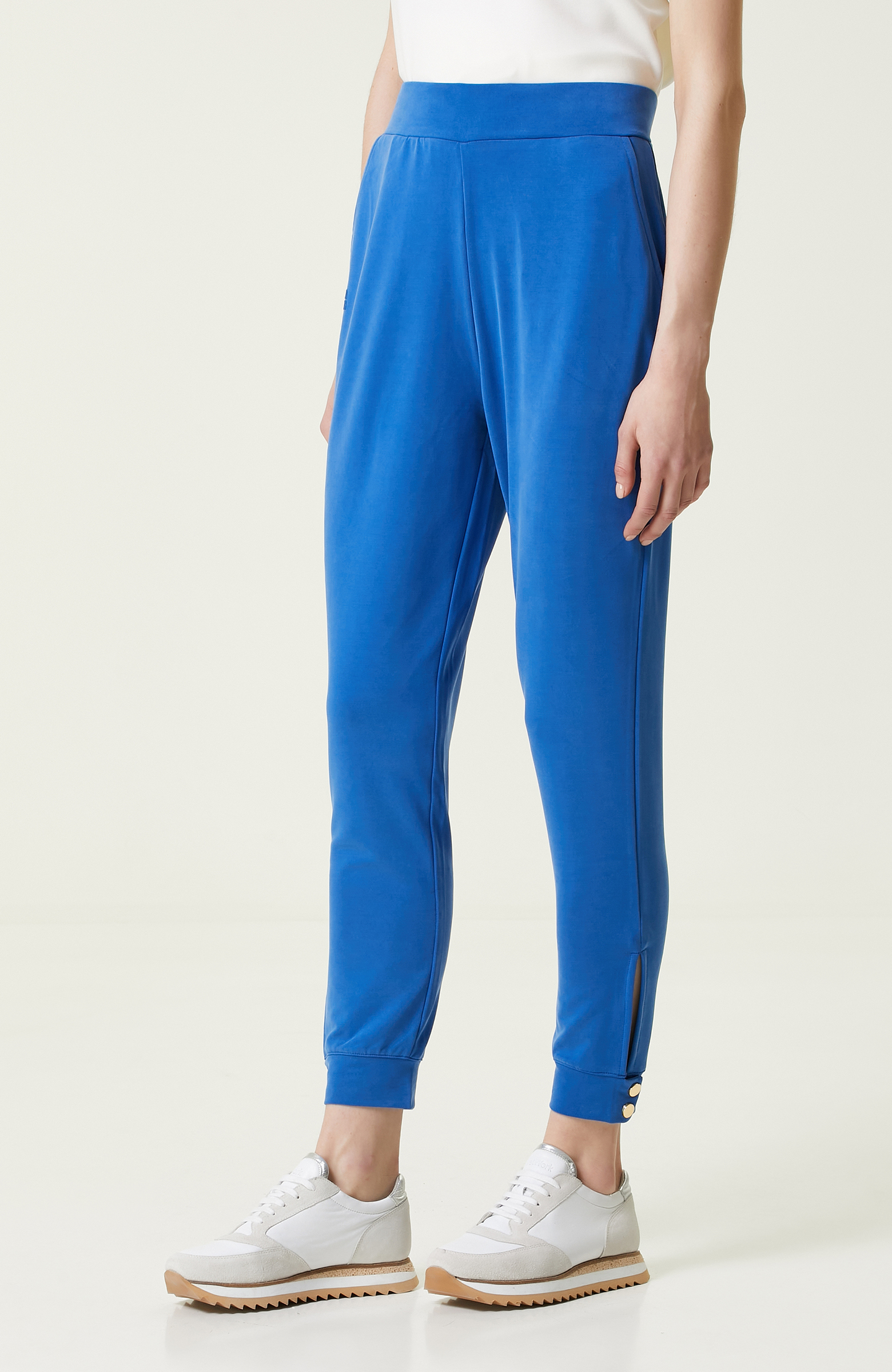 Saks Mavisi Lastik Paça Penye Eşofman