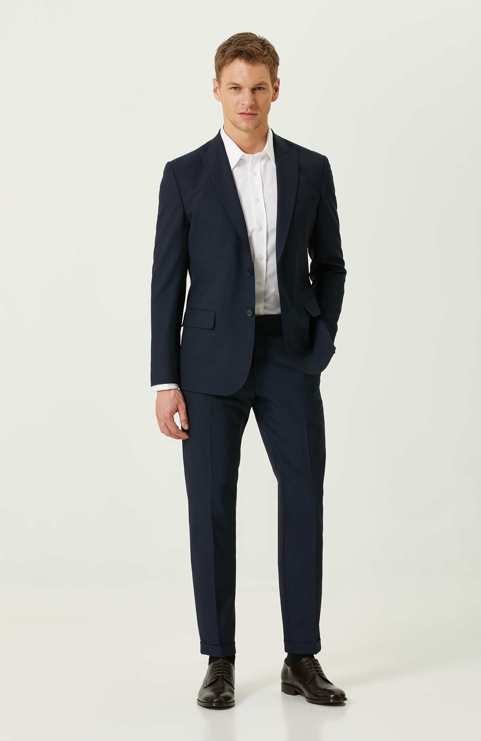 Beyaz Non-Iron Saten Gömlek