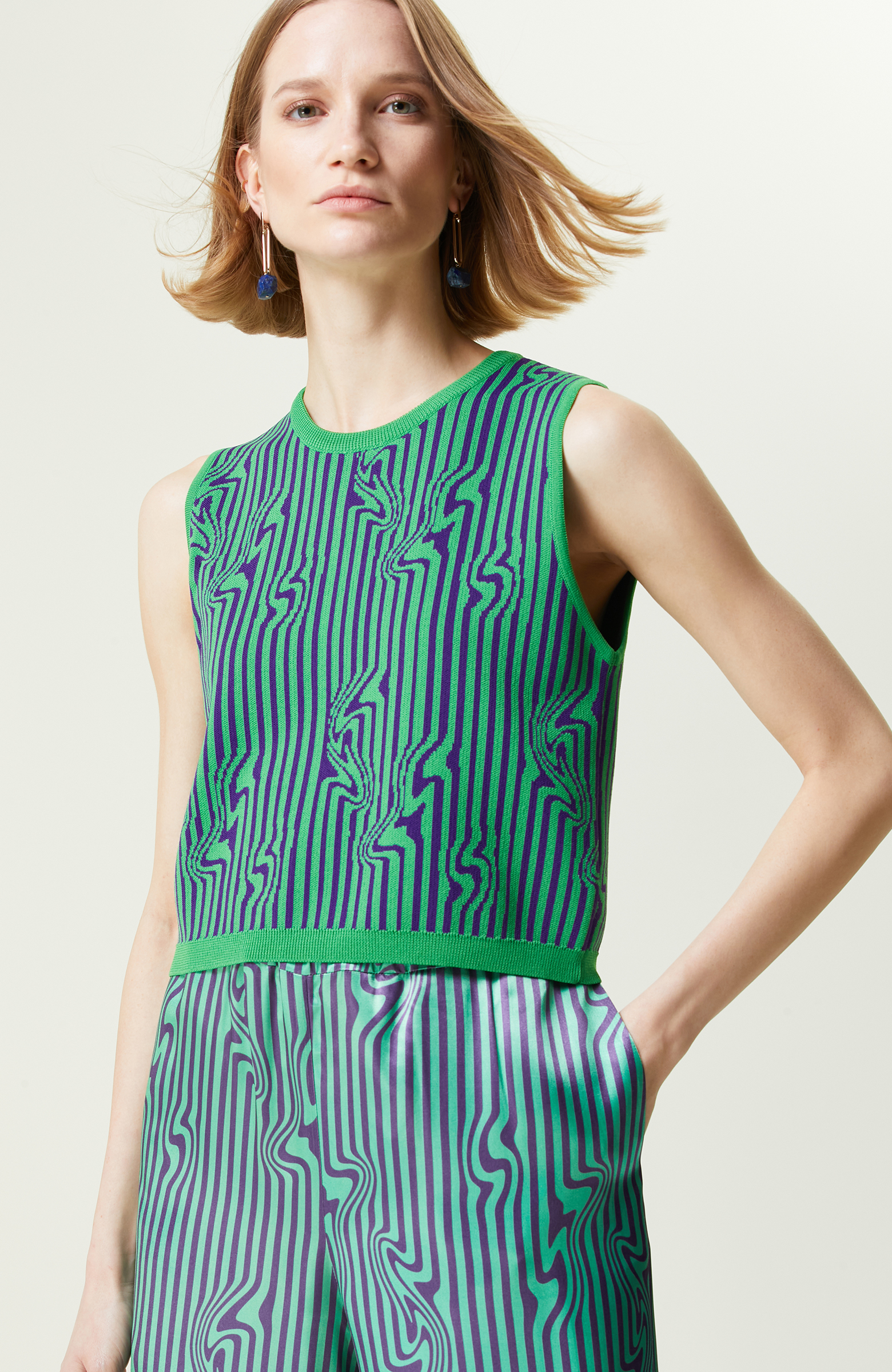 Mor Kolsuz Bisiklet Yaka Triko Kazak