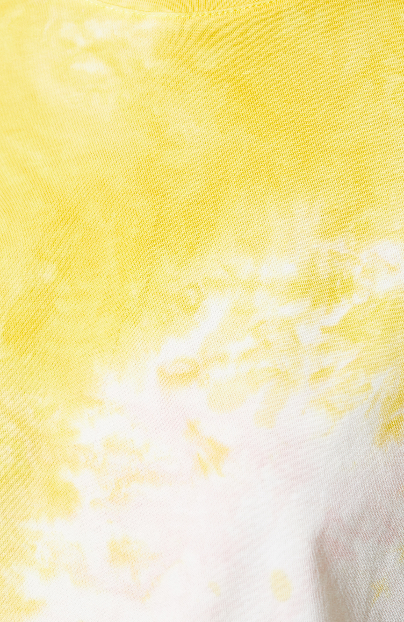 Beyaz Bisiklet Yaka Pamuklu Baskılı T-Shirt