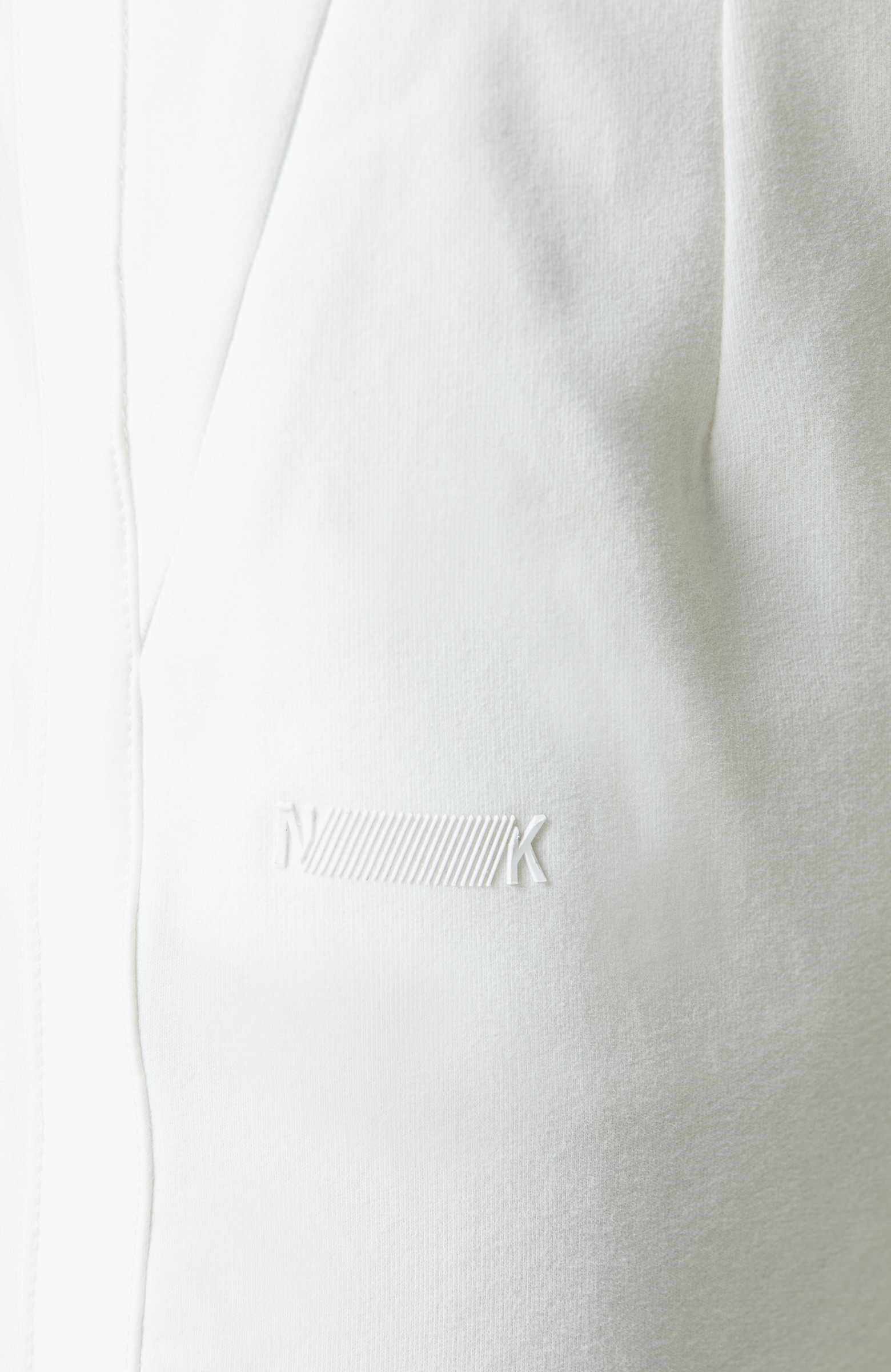 N-Tech Ekru Düz Paça Yan Cep Fermuarlı Eşofman Altı