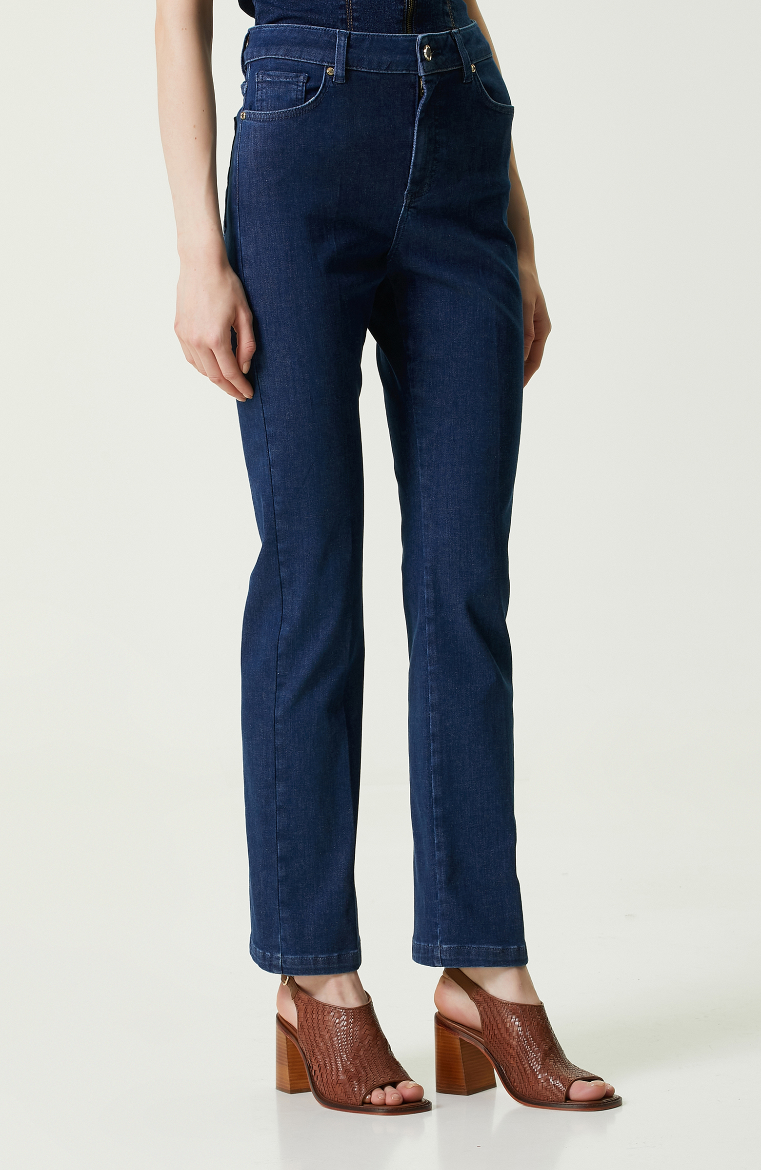 Koyu İndigo Mavi Denim Pantolon