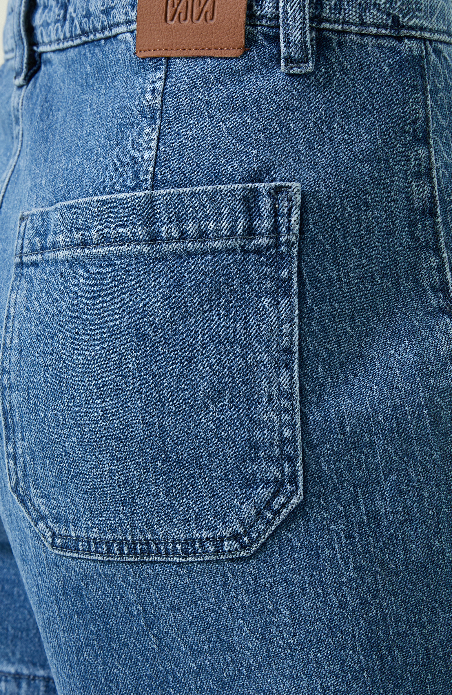 Açık İndigo Mavi Denim Şort