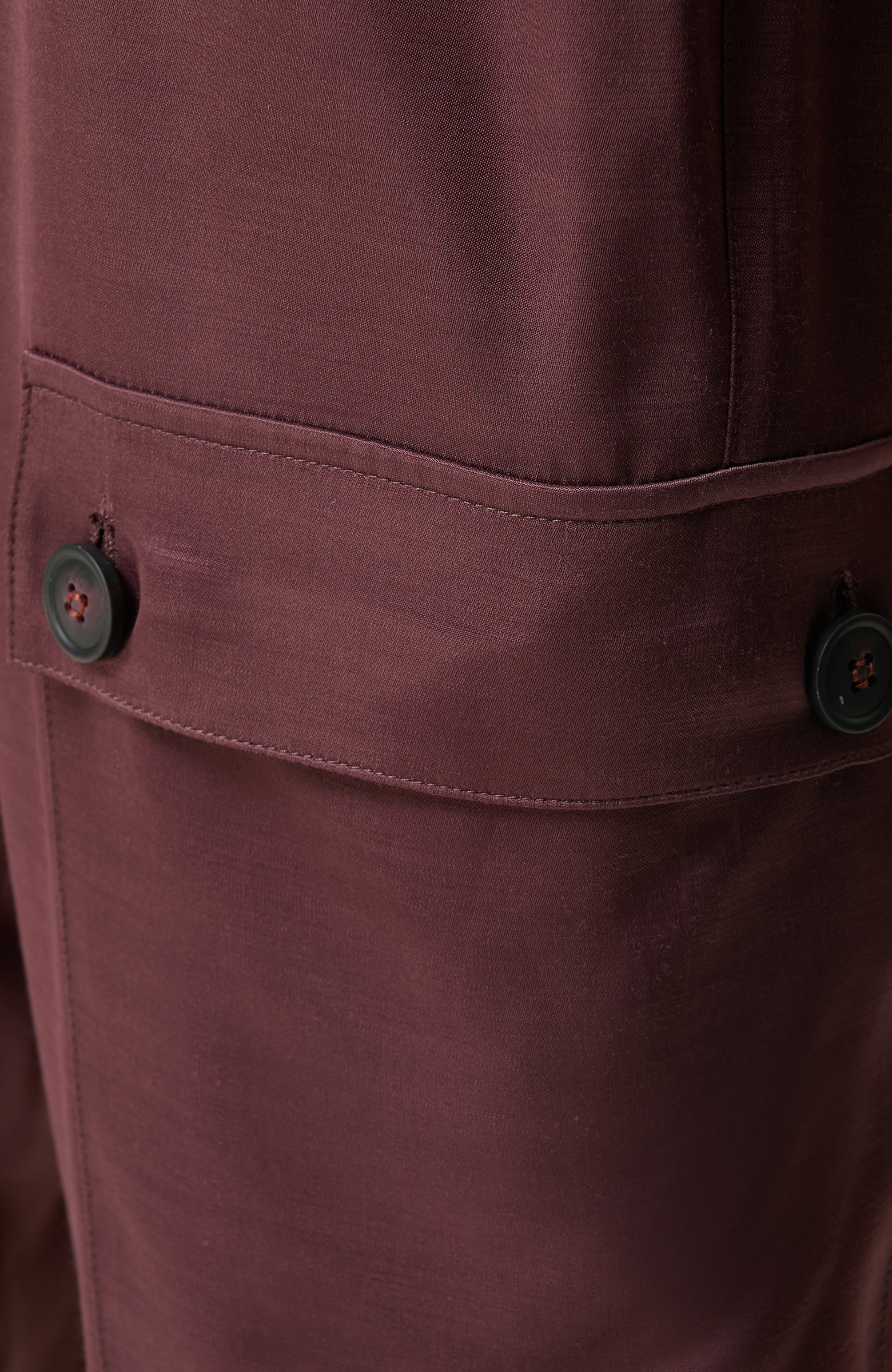 Bordo Düz Paça Pantolon