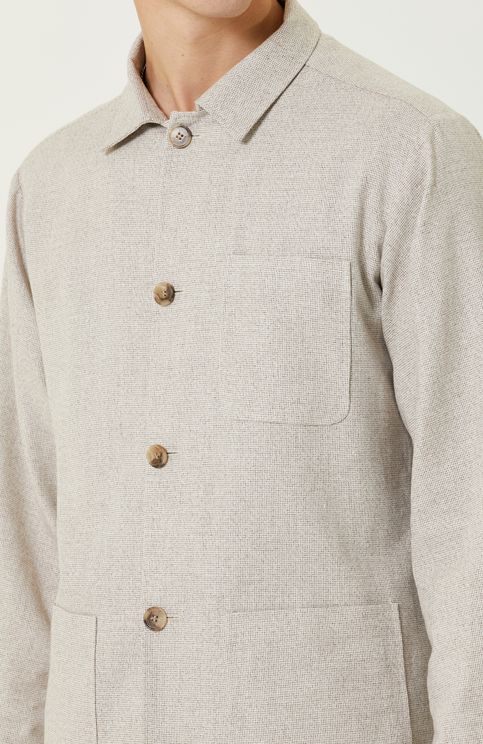 Bej Jakarlı Blazer Ceket